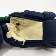 Used Navy STL Blues Warrior Alpha DX Pro Gloves | 14" | Suter | D95 - Top Flight Hockey