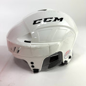New White CCM FL 60 Helmet | Medium - Top Flight Hockey
