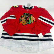 Brand New Red MIC Adidas Chicago Blackhawks Blank Game Jersey - Size 60 - Top Flight Hockey