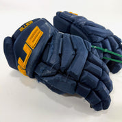Used Navy STL Blues True Catalyst 9x Gloves | 14" | D164 - Top Flight Hockey