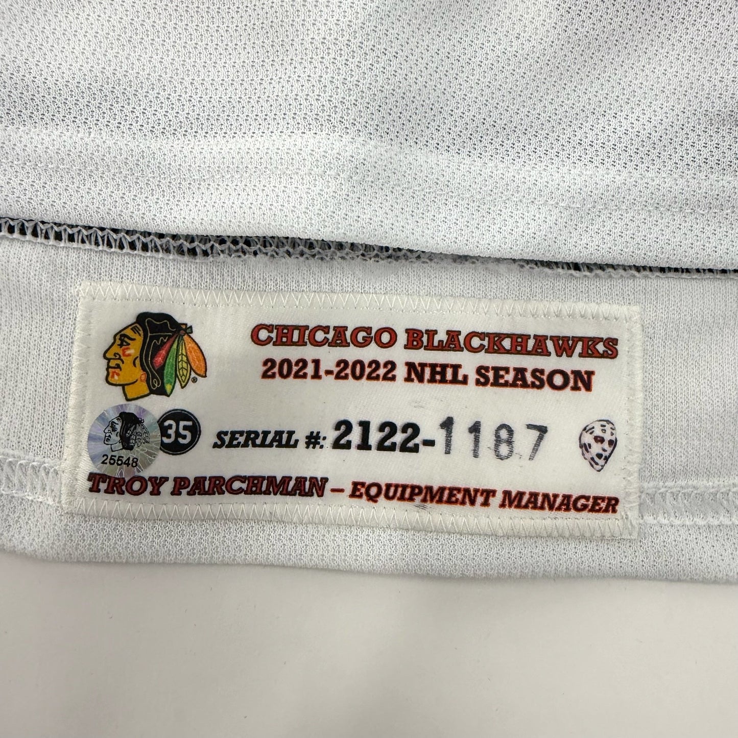 Brett Connolly #20 Away Chicago Blackhawks Game Worn Jersey 2021-2022, Set 1 | 1187-25548