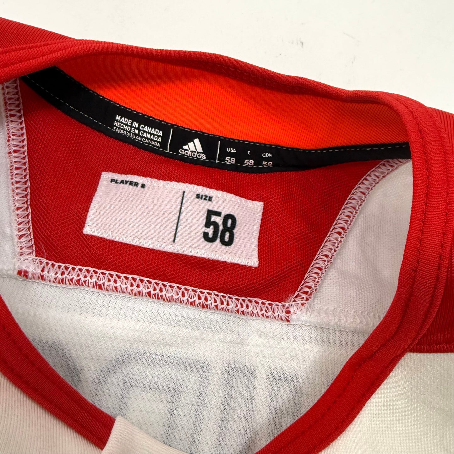 Used White Chicago Blackhawks Adidas MIC Practice Jersey | Size 58 | Davidson #22