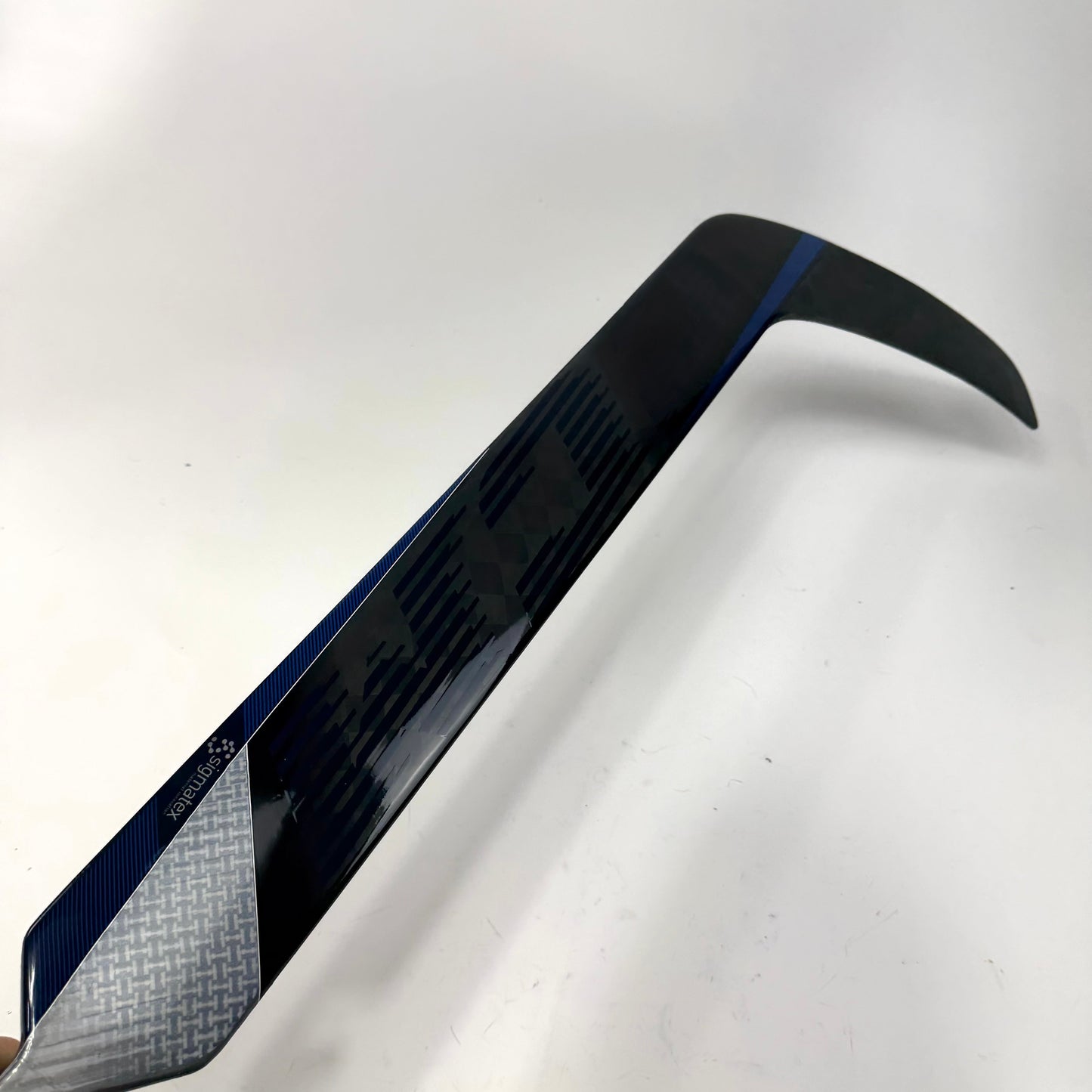 New Regular Blue and White CCM Eflex 5 Pro Goalie Stick | 26" Paddle Custom Curve | M511