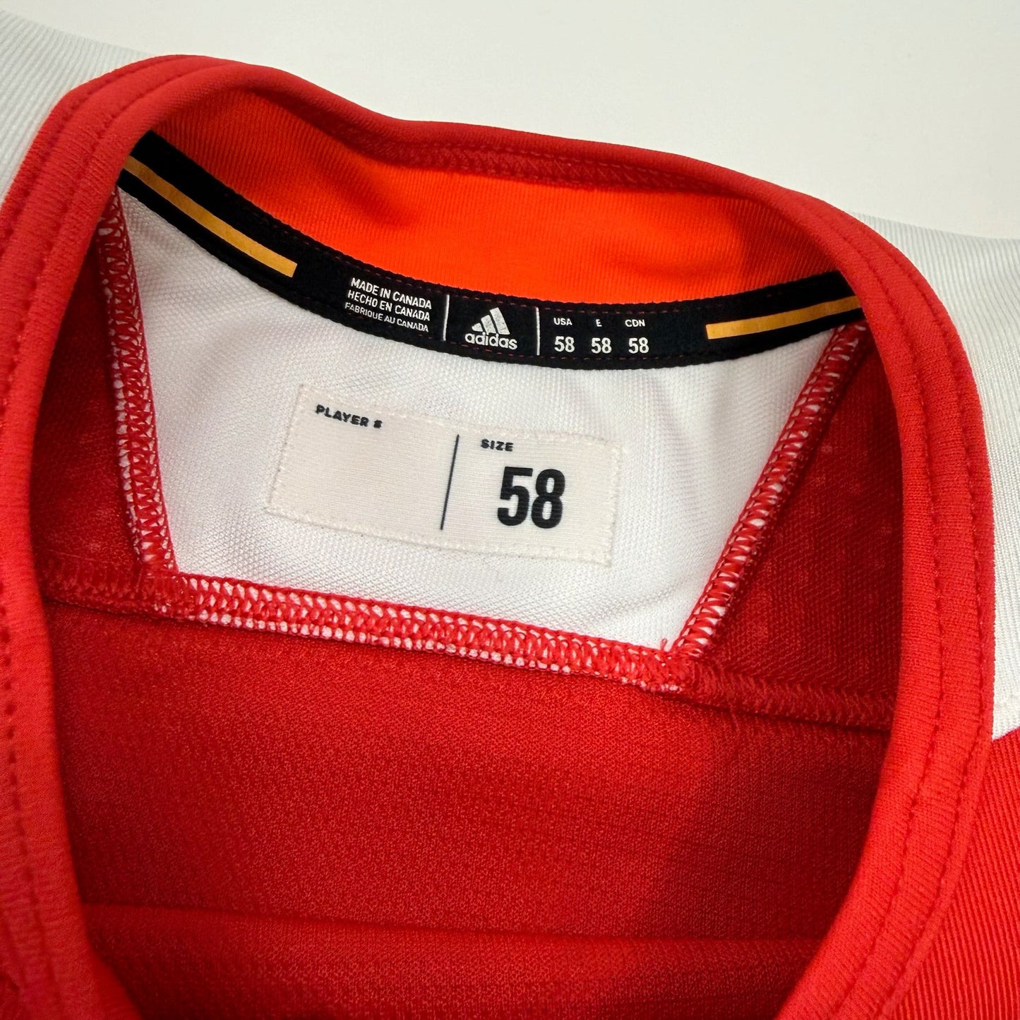 Used Red Chicago Blackhawks Adidas MIC Practice Jersey | Size 58 | Tuulola #5 - Top Flight Hockey