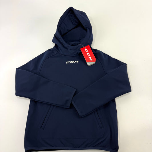 New Navy CCM Youth Pullover Performance Fleece Hoodie | Youth M | #888600267814
