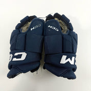 Used Navy CCM Jetspeed Pro Gloves | 14" | D374