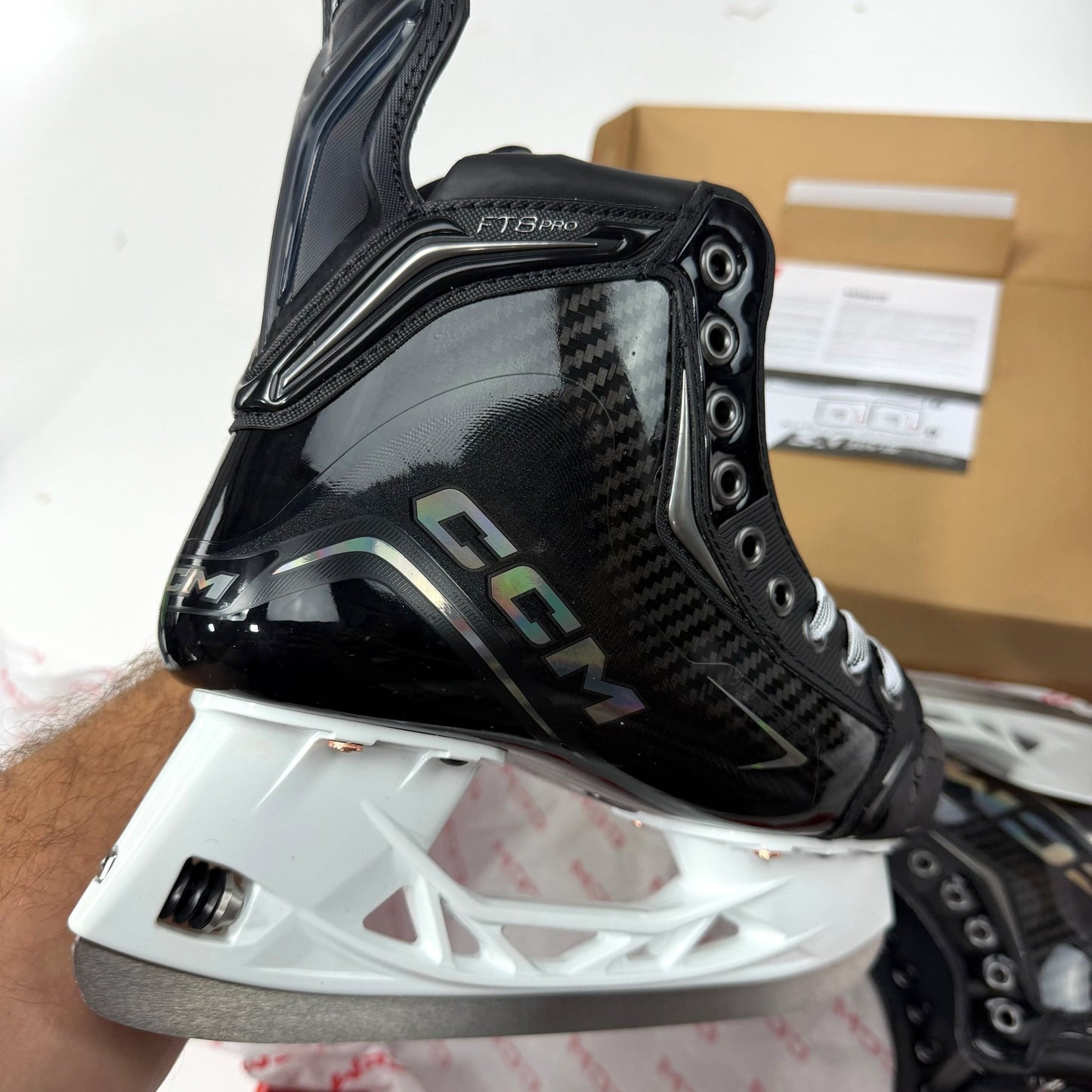 Brand New Total Custom CCM Jetspeed FT8 Pro Skates - Size 4.5 - Regular