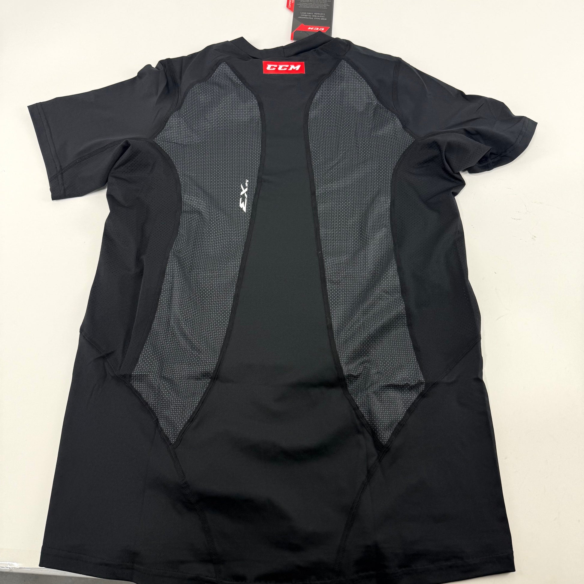 New Black Mens CCM Compression Short Sleeve Shirt | Senior M | #191520514716 - Top Flight Hockey