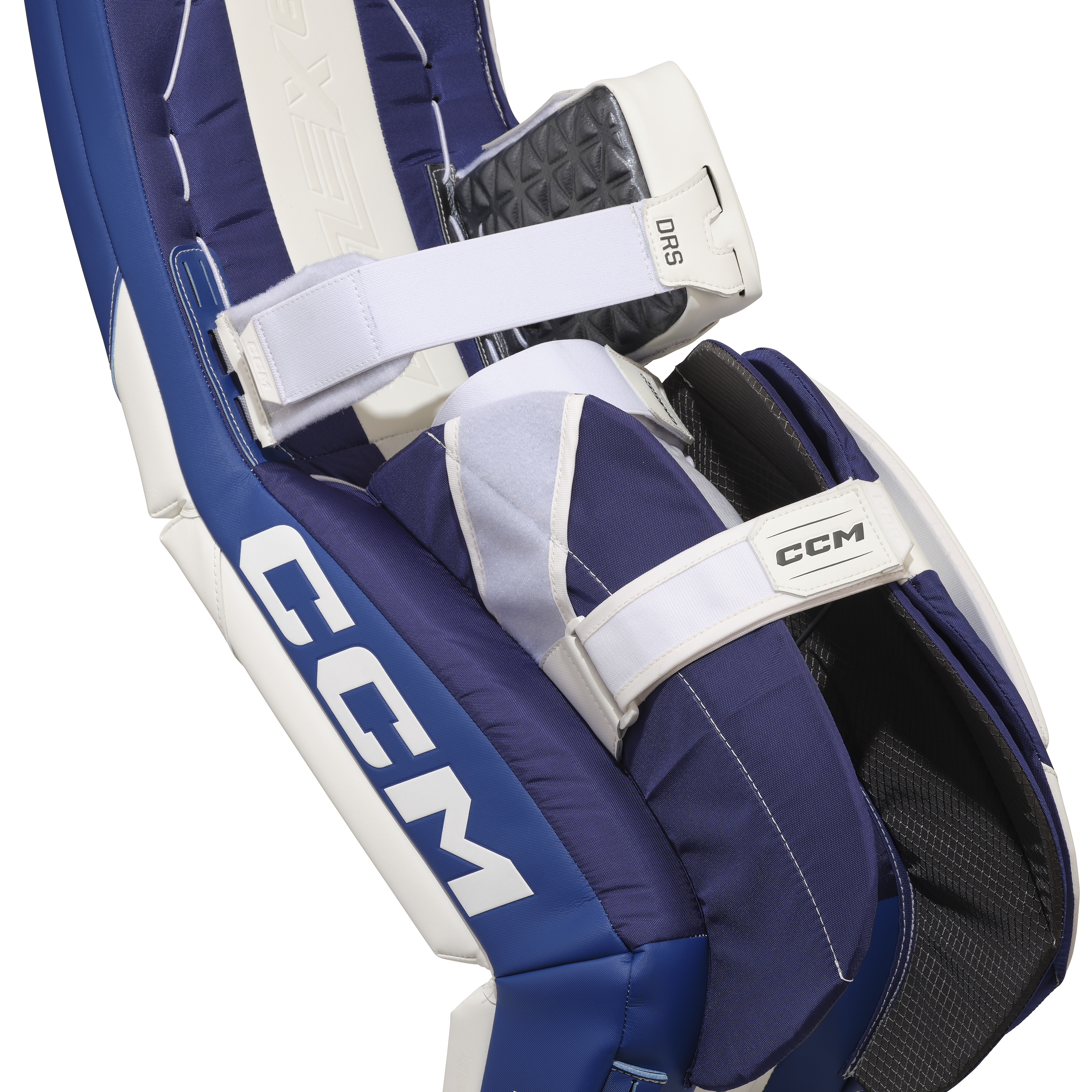 New CCM White E Flex 6.9 Goalie Leg Pads | 31+1" | #191520631918 - Top Flight Hockey