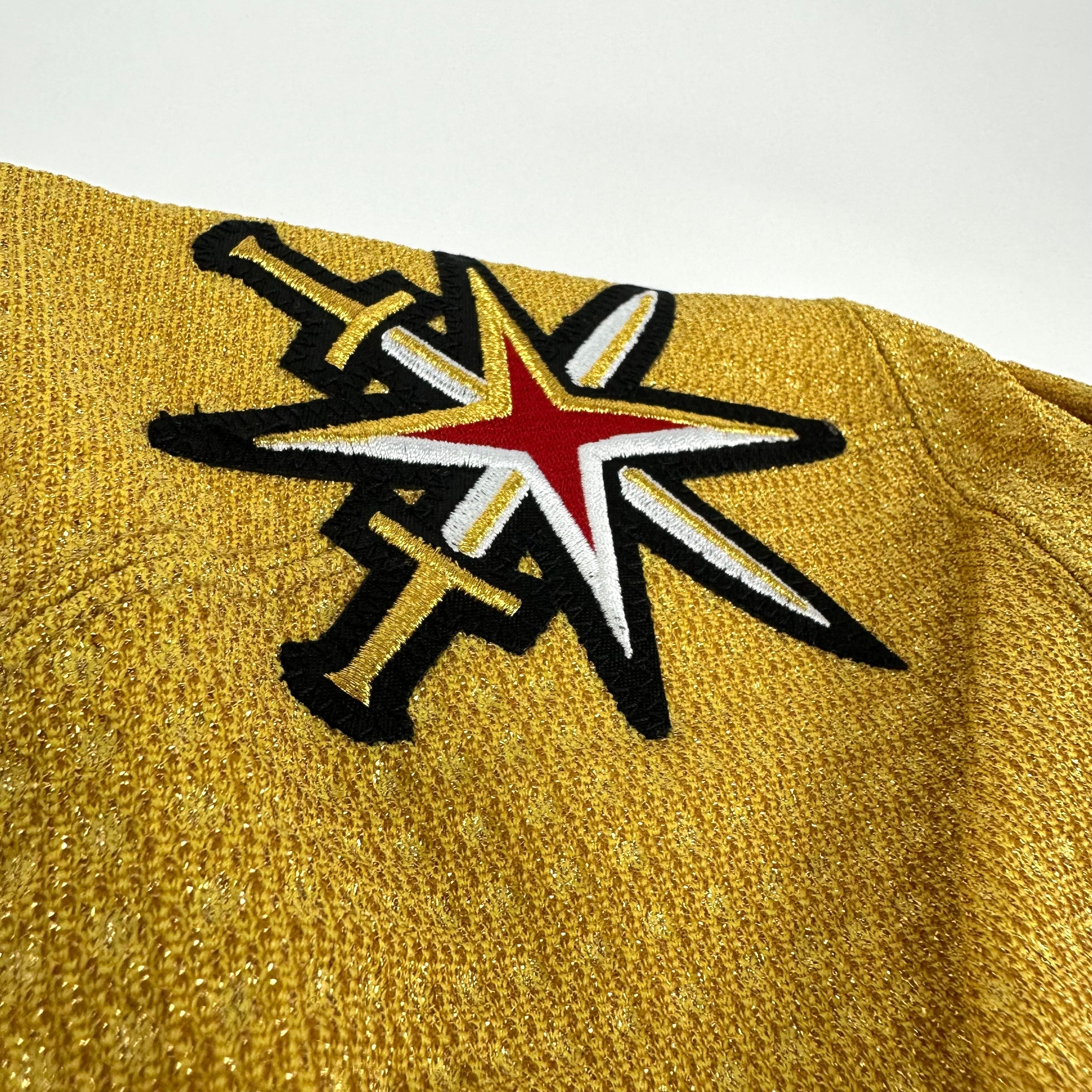 Brand New GOLD Primegreen Vegas Golden Knights MIC Made in Canada Blank Game Jersey - Size 60 - Top Flight Hockey