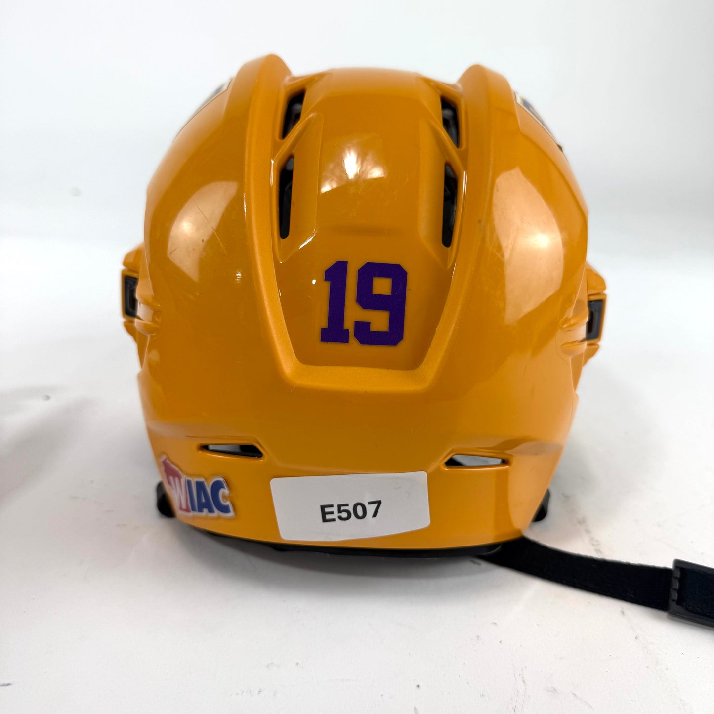 Used Sunflower Yellow CCM Tacks 910 Helmet | Small | E507