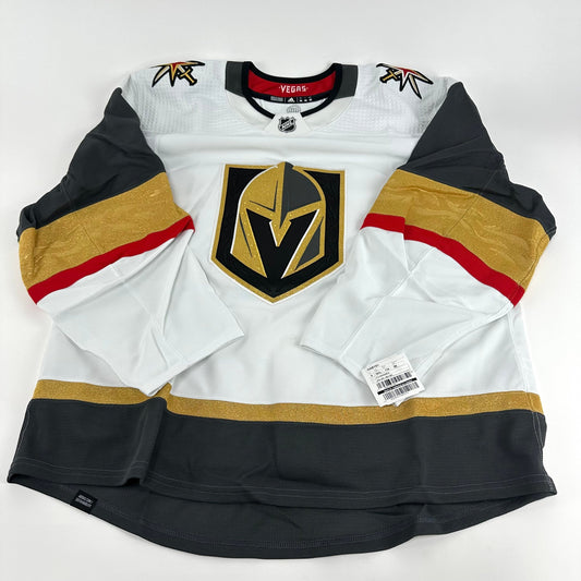 Brand New Away White Primegreen Vegas Golden Knights MIC Made in Canada Blank Game Jersey - Size 56 - Top Flight Hockey
