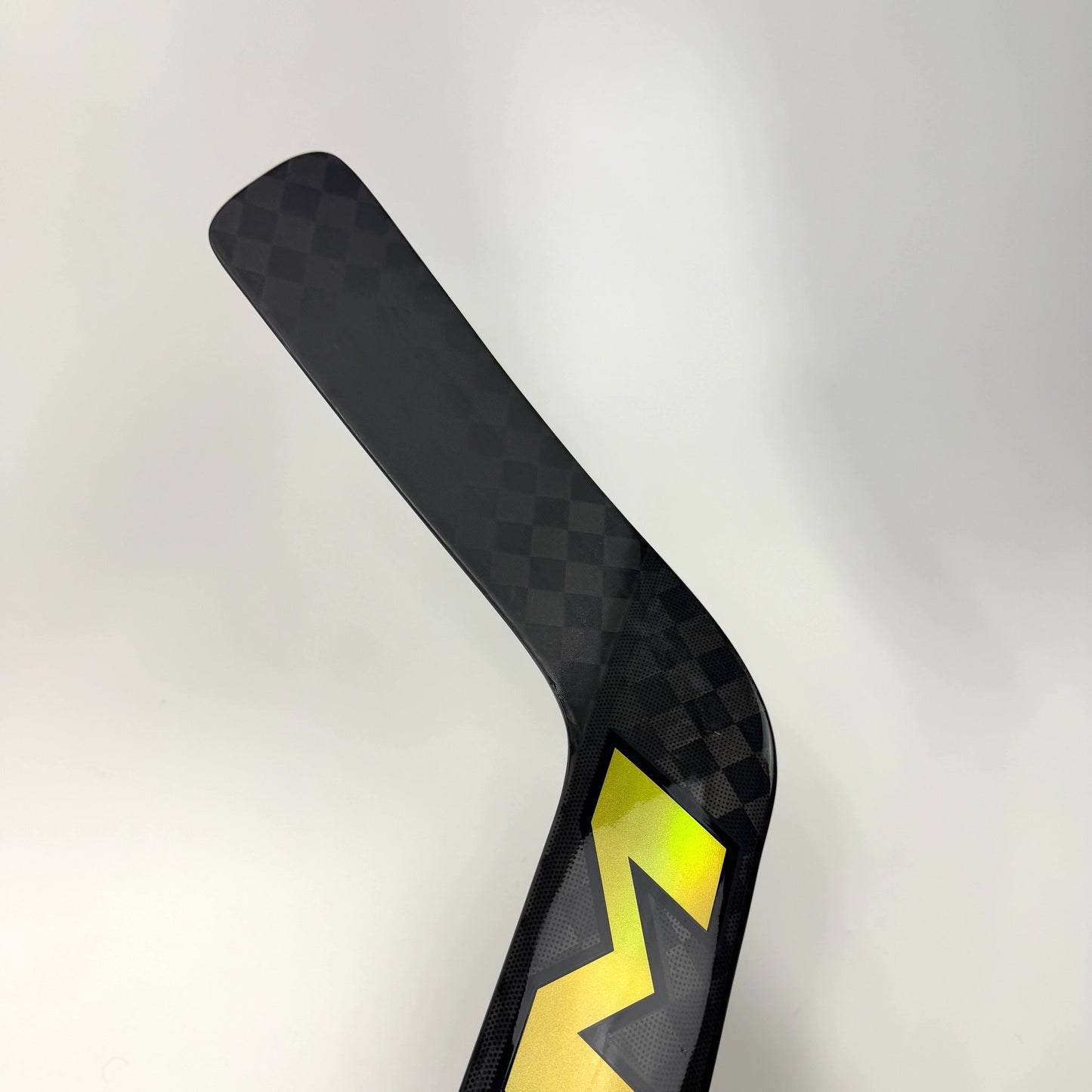 New Regular Black/Gold CCM Tacks XF Pro Goalie Stick | 25" Paddle P31 Curve Grip | AB975