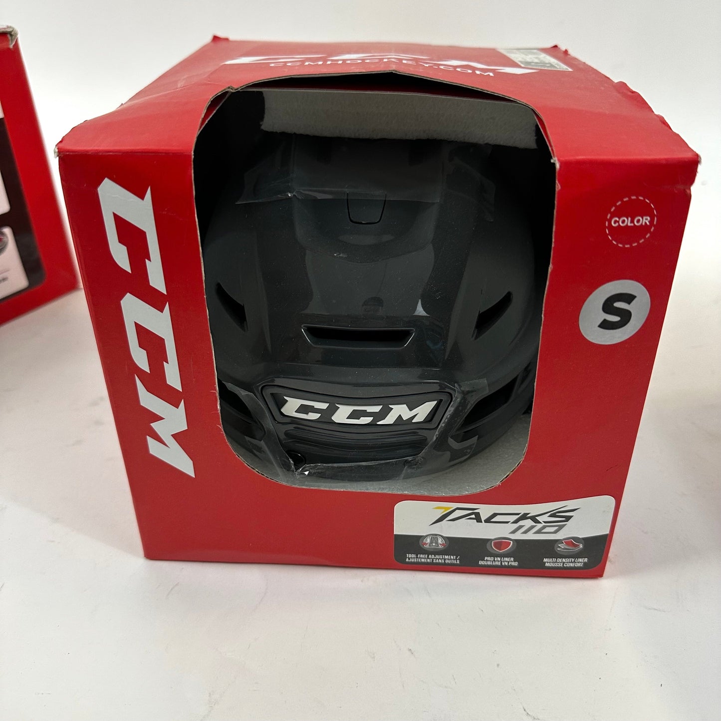 Brand New Vegas Grey CCM Tacks 110 Helmet | Senior Small - Top Flight Hockey