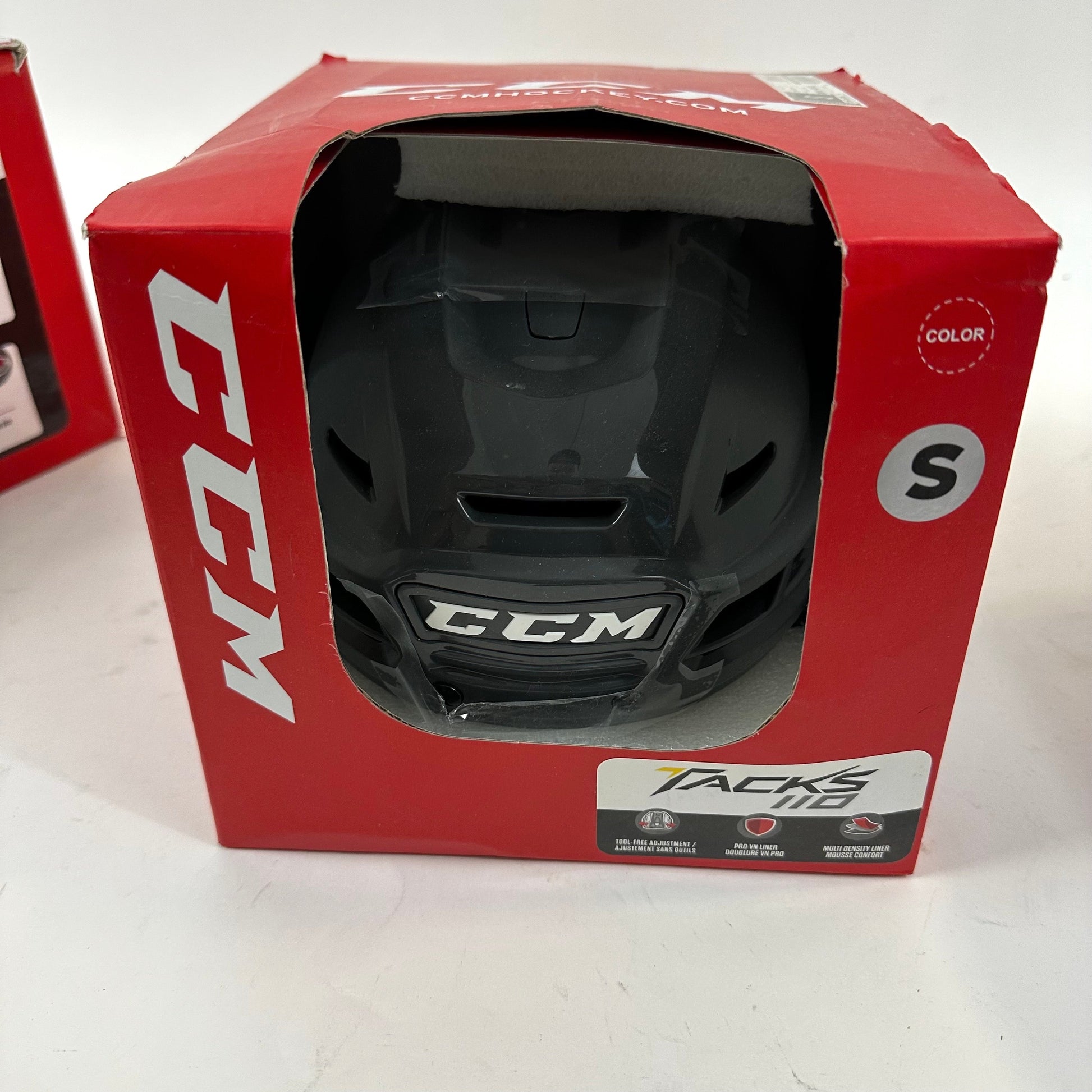 Brand New Vegas Grey CCM Tacks 110 Helmet | Senior Small - Top Flight Hockey