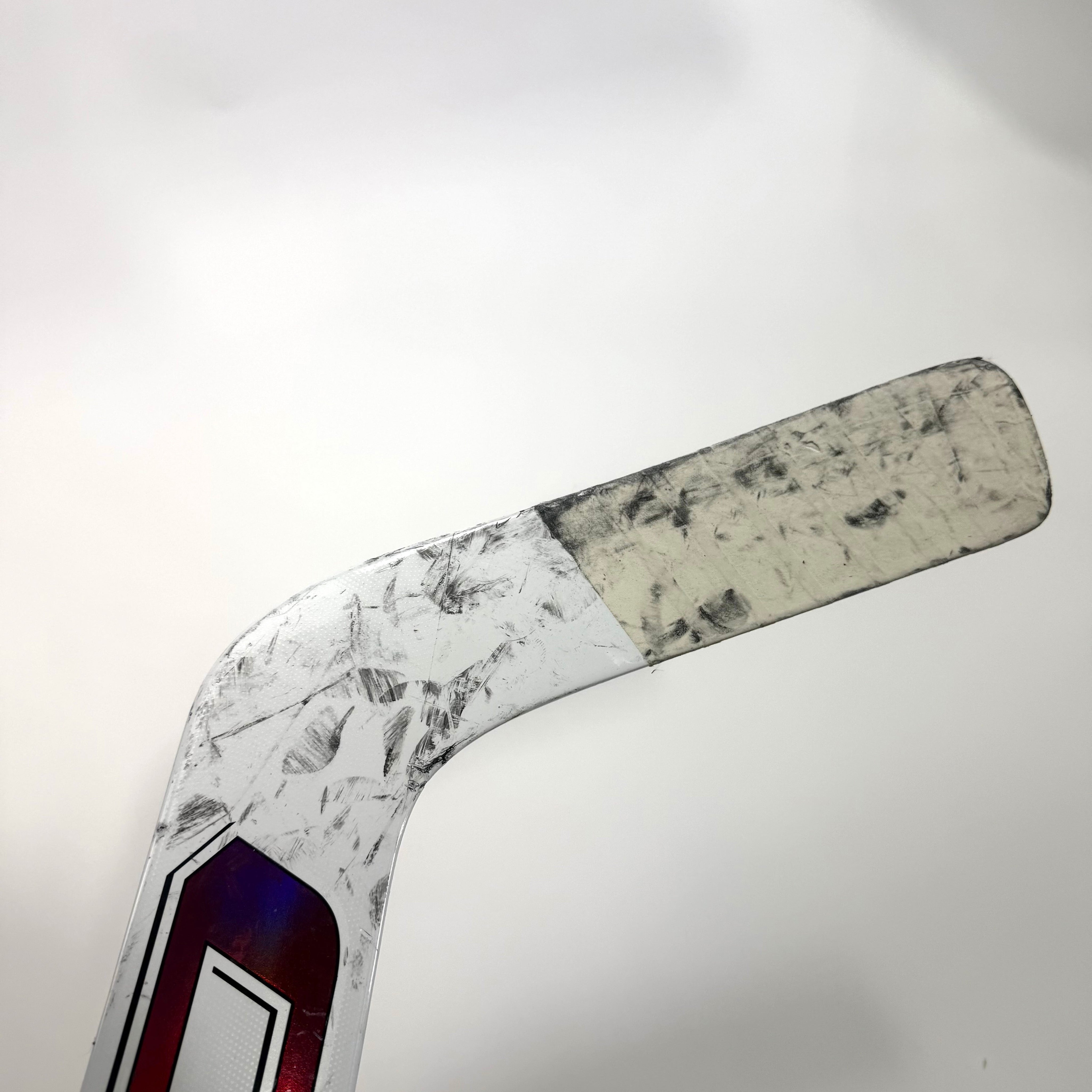 Used Full Right White and Maroon CCM XF Pro Goalie Stick | 26" Paddle P31 Curve | BH448 - Top Flight Hockey