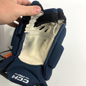 Used Navy CCM Jetspeed Pro Gloves | 14" | D362