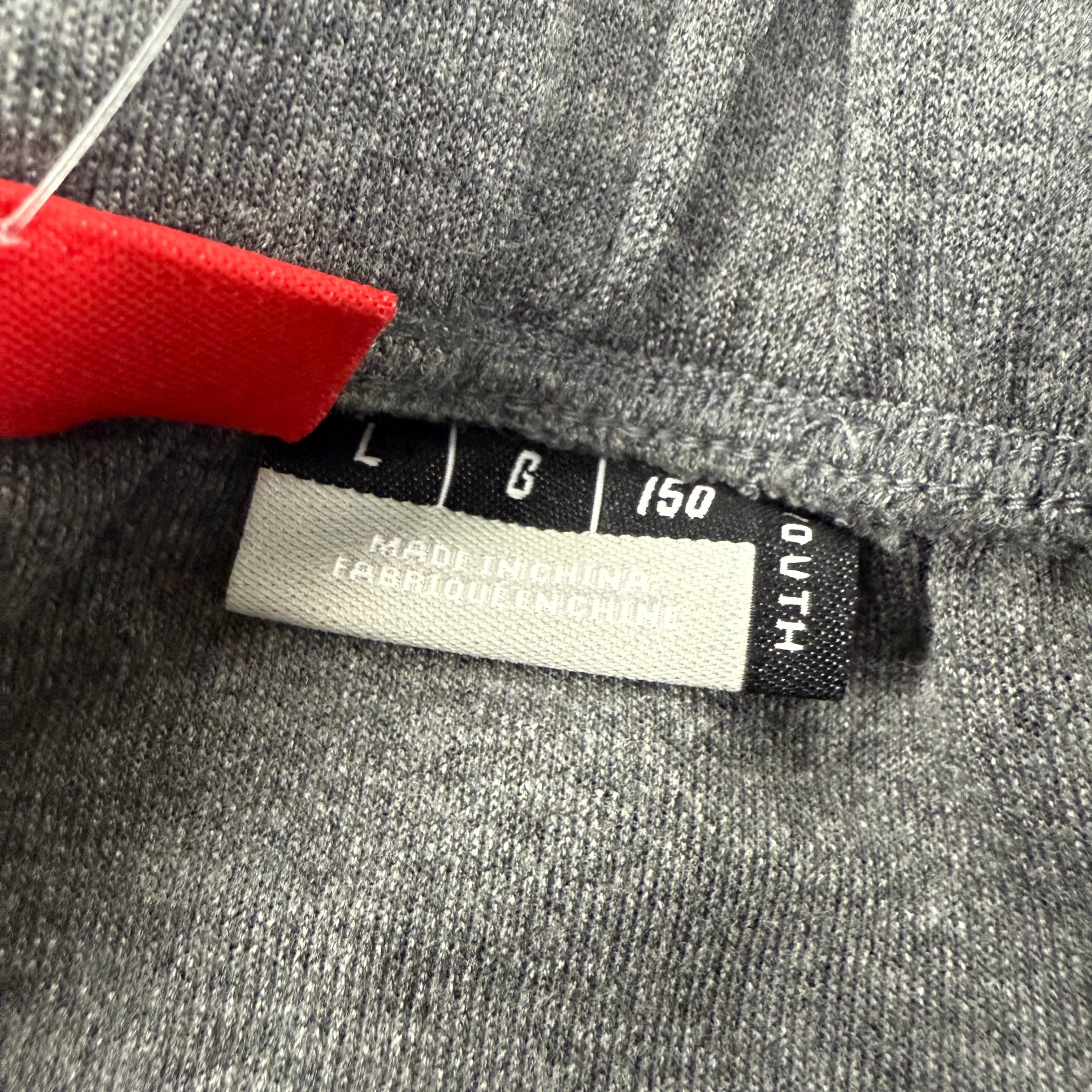 New Dark Grey CCM Youth Premium Tapered Fleece Pant | Youth L | #191520015626