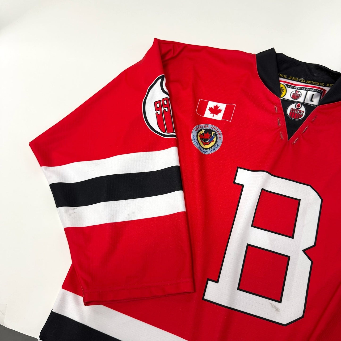 Game Used | CJHL Brantford 99ers Junior A Game Jersey - Senior Large #14