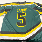 Used Green Lindbergh Hockey Jersey | Size Medium | #5