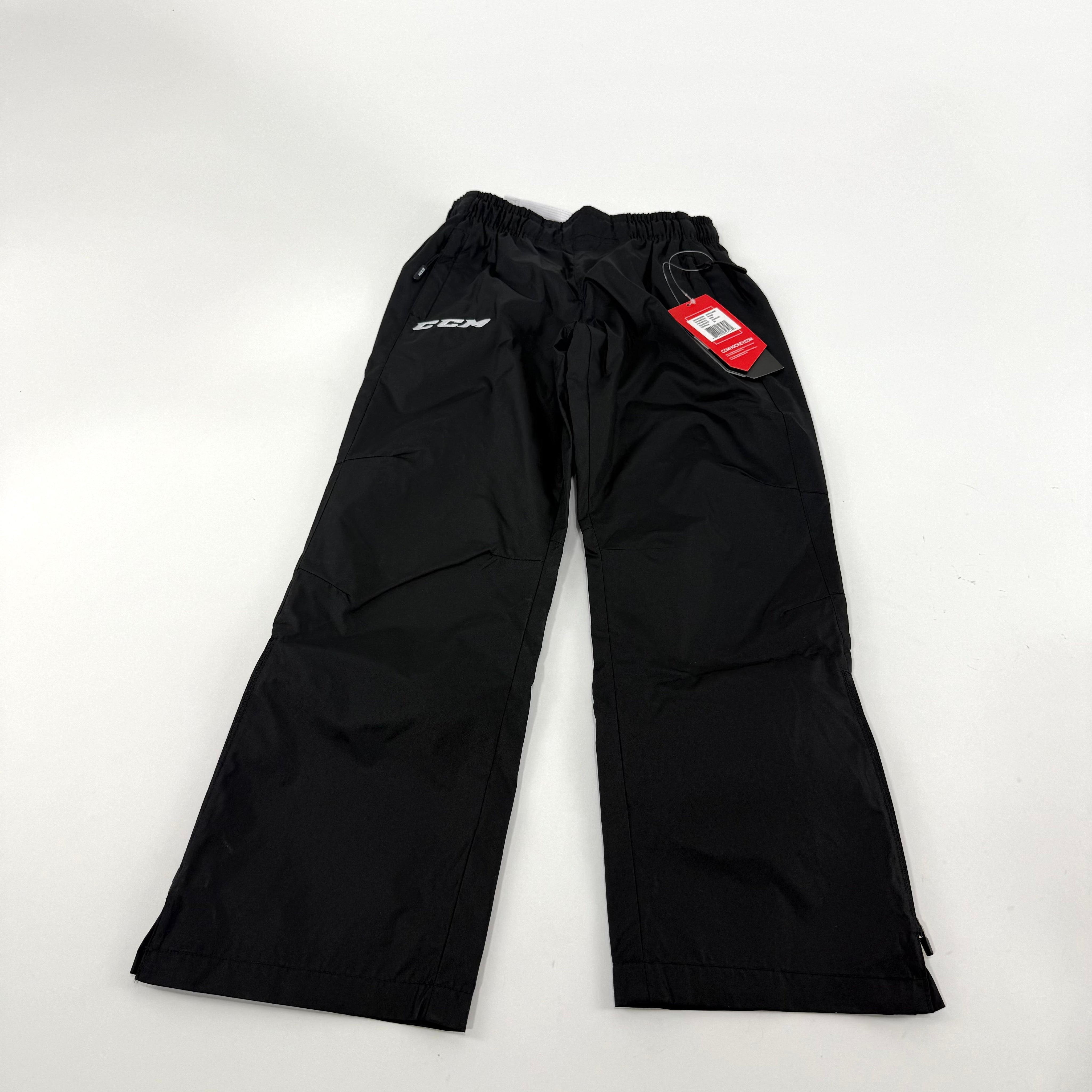 New Black CCM Youth Hockey Warm Up Pant | Youth S | #888600323480 - Top Flight Hockey