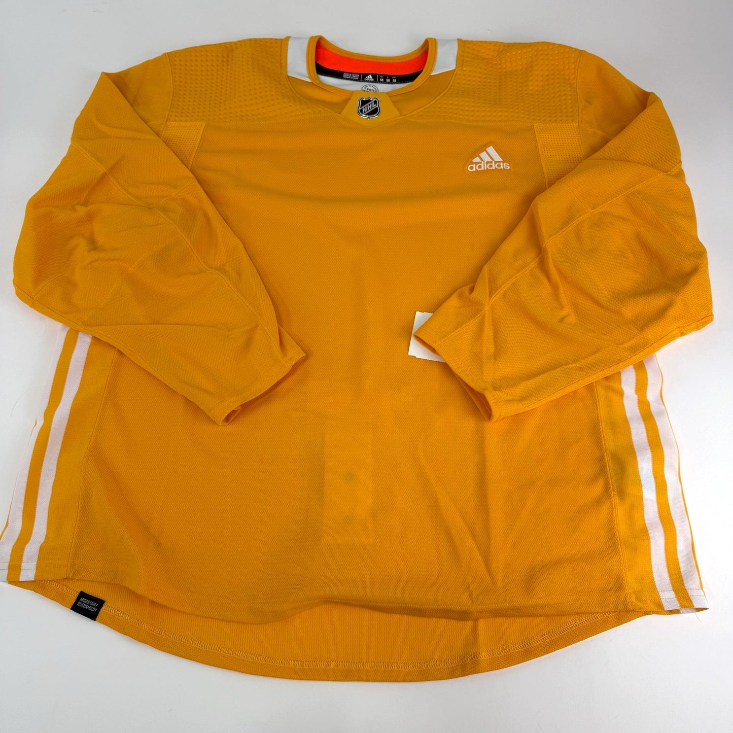 Brand New MIC PrimeGreen Yellow Adidas Practice Jersey - Size 58 - Top Flight Hockey