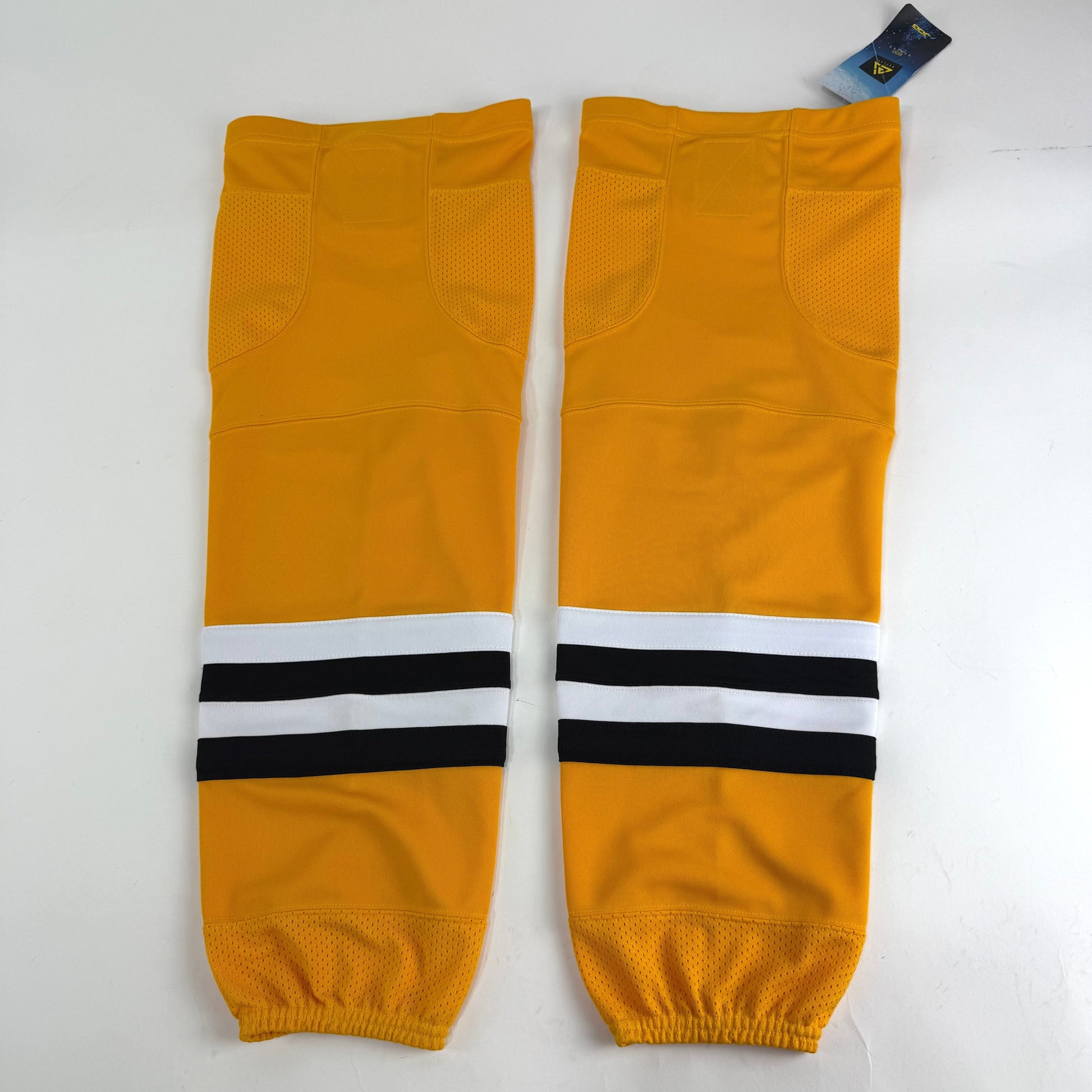 New Yellow/Black/White Replay Hockey Socks | 30" - Top Flight Hockey