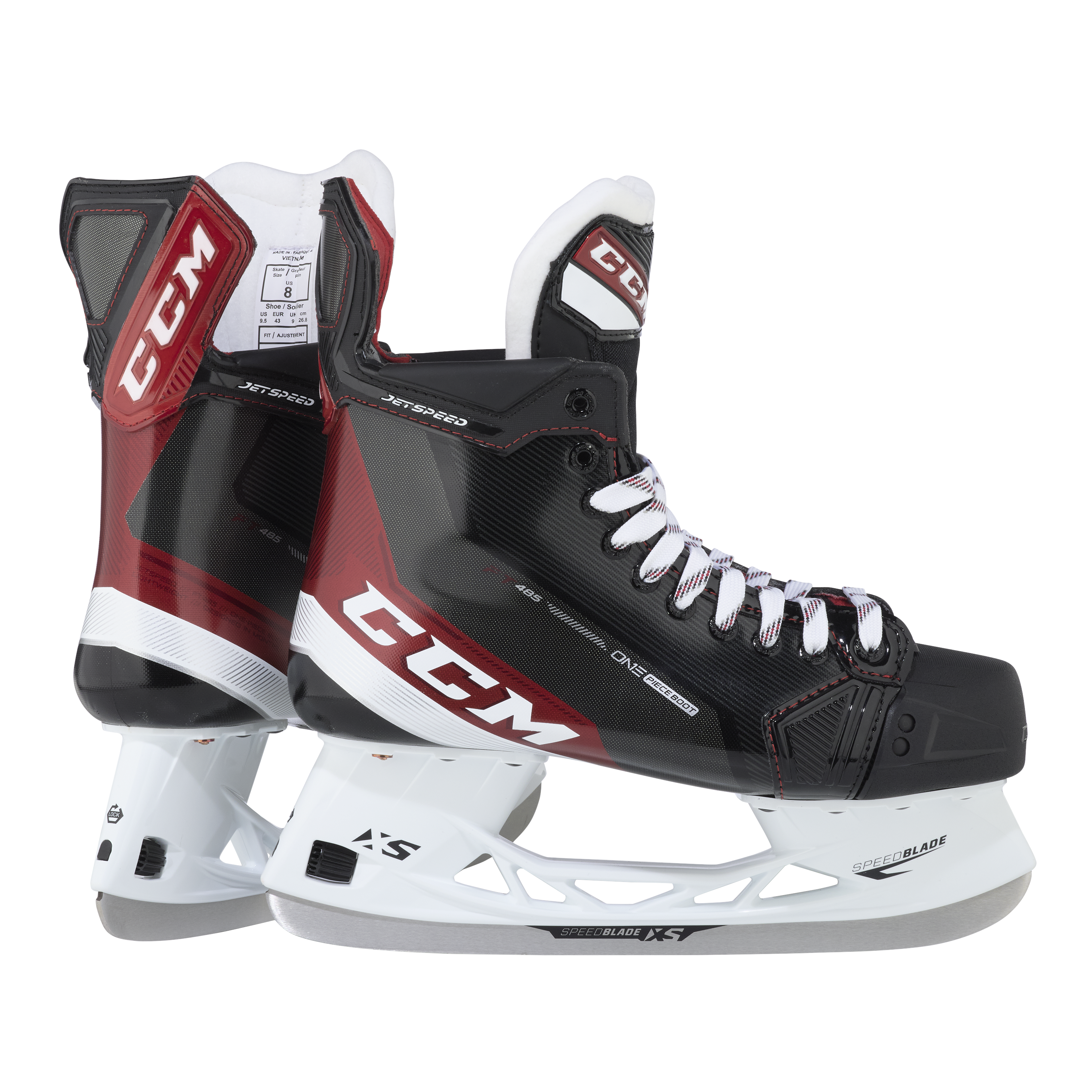 New Intermediate CCM JetSpeed FT485 Hockey Skates D&R (Regular) Retail Size 6