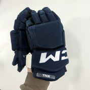 Used Navy CCM Tacks Pro Gloves | 14" | D365