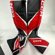 Brand New CCM Eflex 6 White, Red, and Black Full Goalie Set - 34" +1" Pads - 581 Degree Break Glove