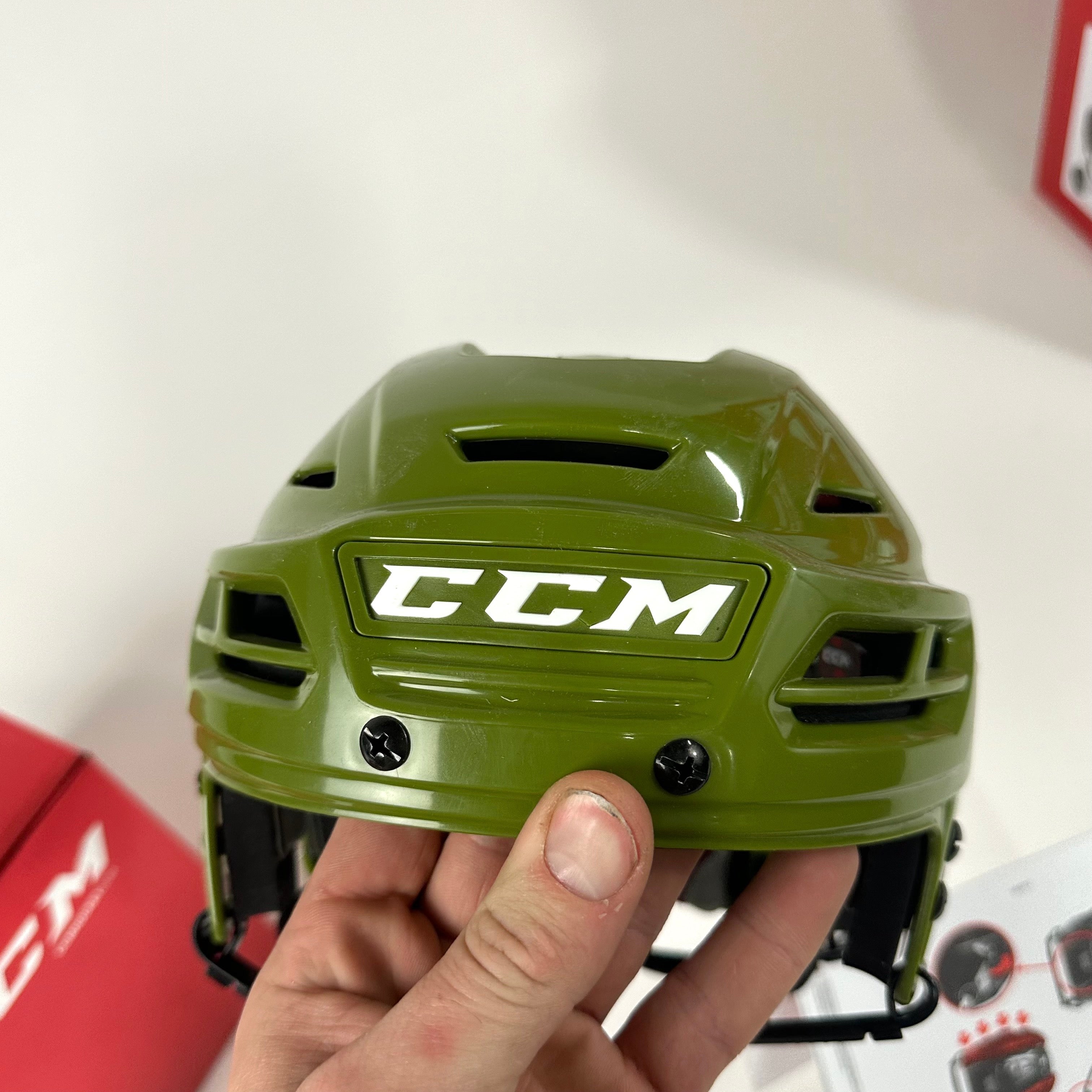 Brand New CCM Resistance Helmet in Box - Khaki - Small - #CCM374