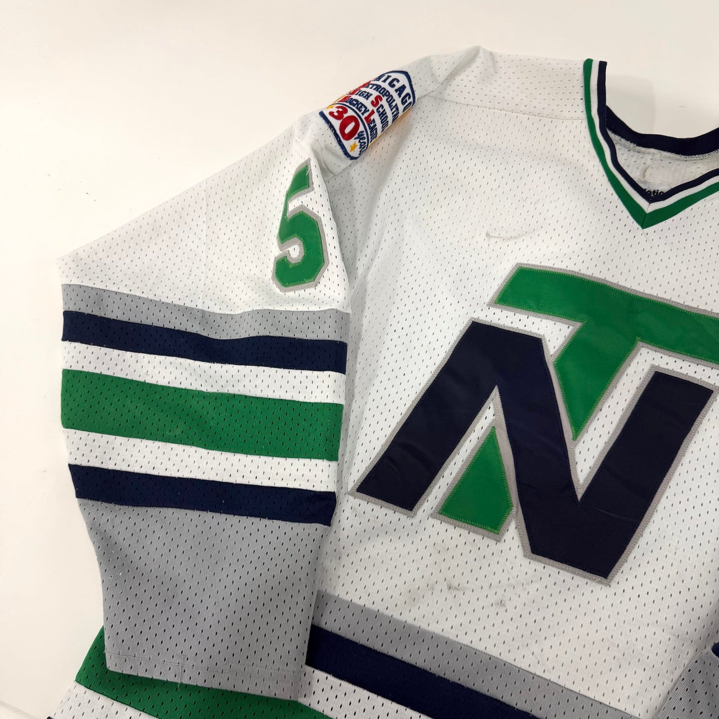 Used White New Trier Jersey | Senior XL | J104