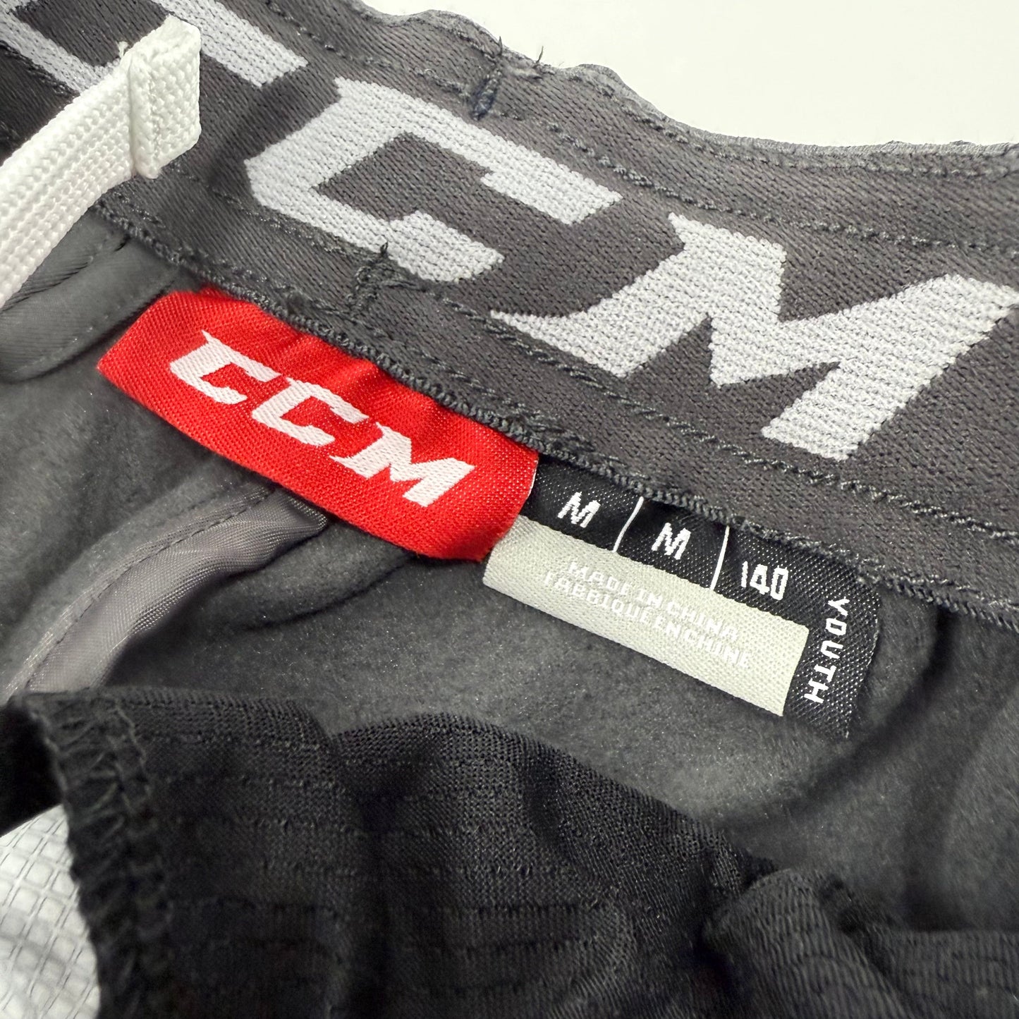 New Charcoal CCM Youth Hockey Warm Up Pants | Youth M | #888600716176 - Top Flight Hockey