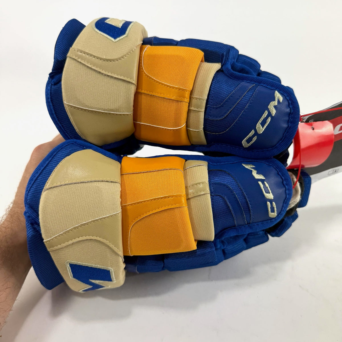 New STL Blues Heritage CCM HGCL Pro Gloves | 14" | Perunovic | D133 - Top Flight Hockey