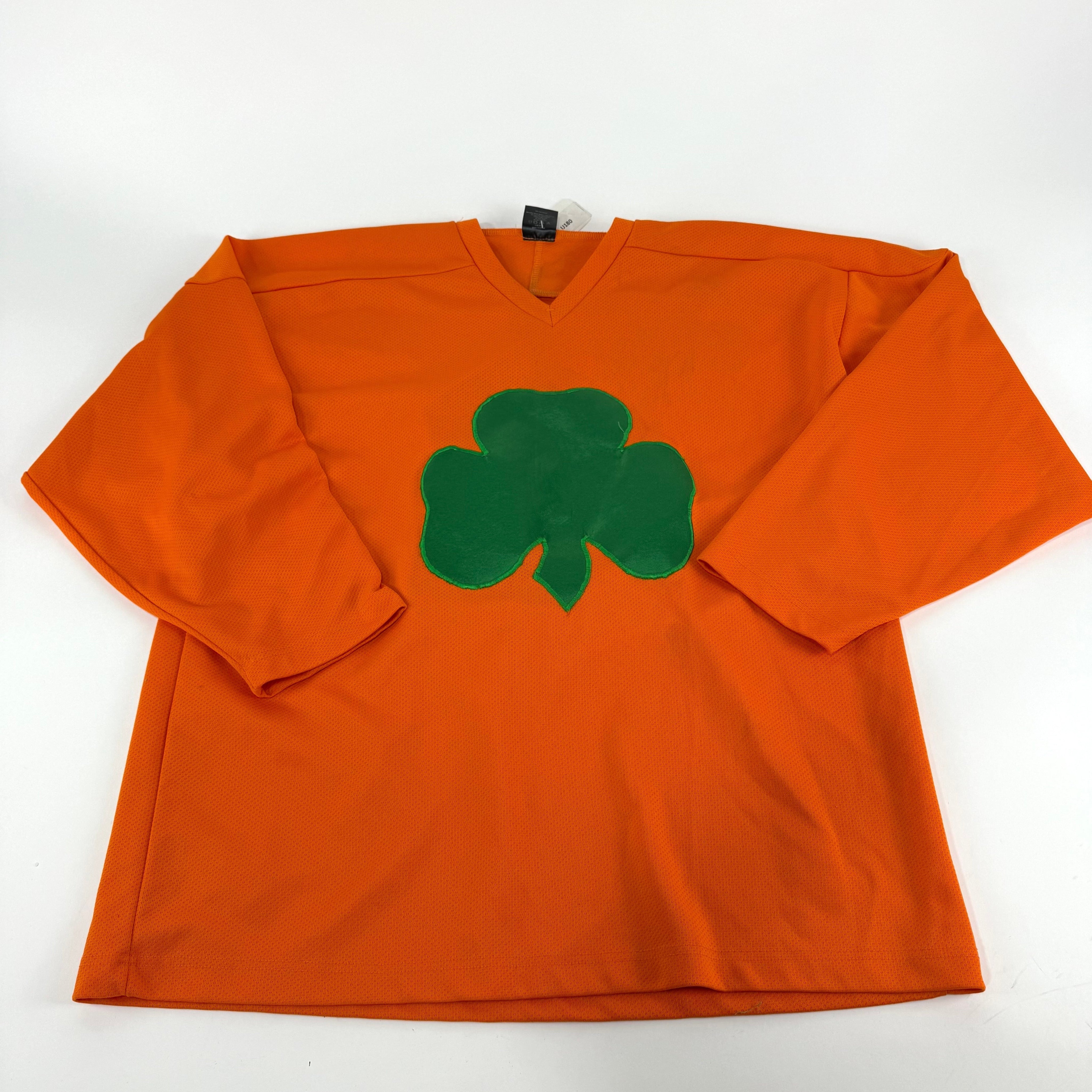Used Orange Shamrock Practice Jersey | XXL | U180 - Top Flight Hockey