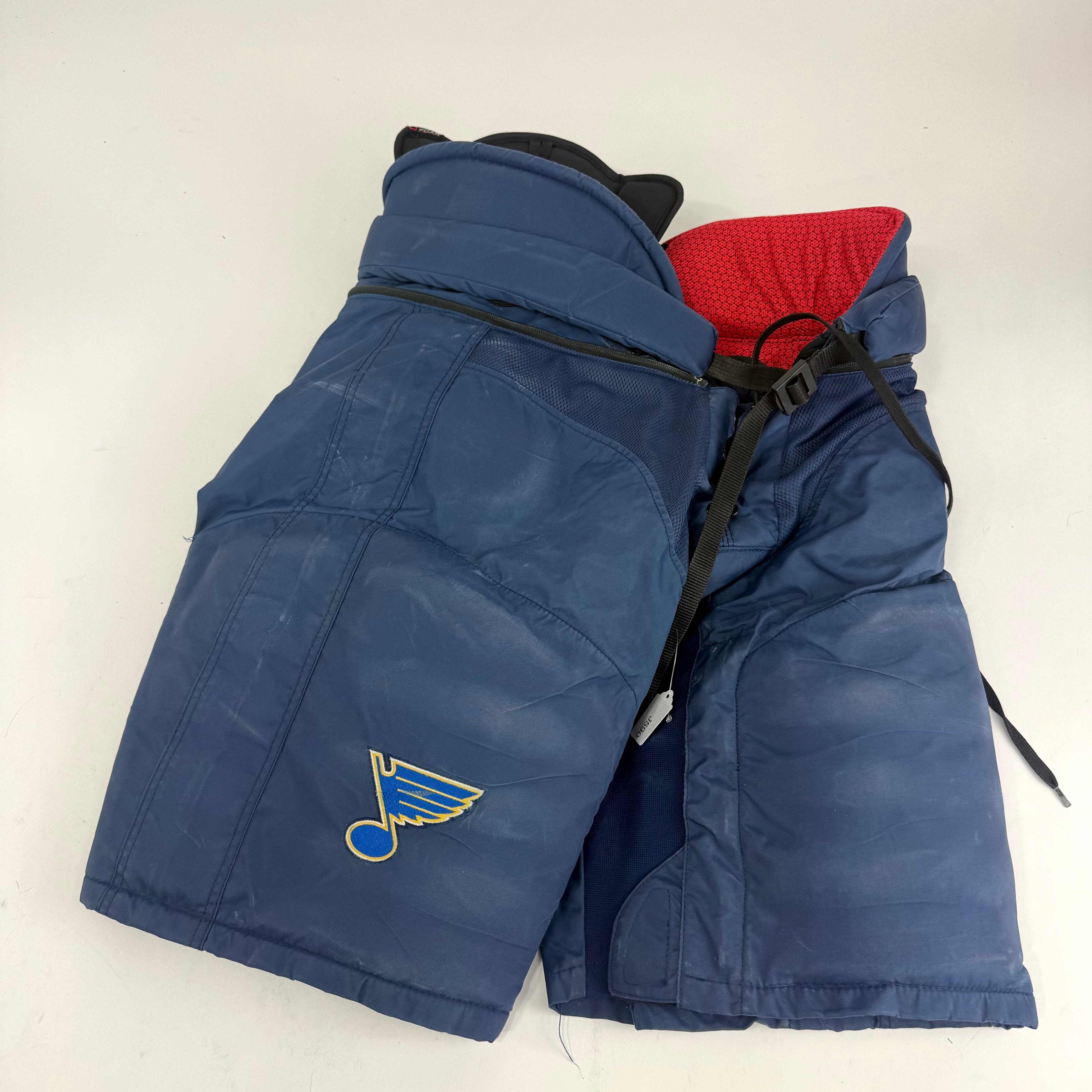 Used STL Blues Navy CCM HP45 - Large +1" - #J590 - Top Flight Hockey