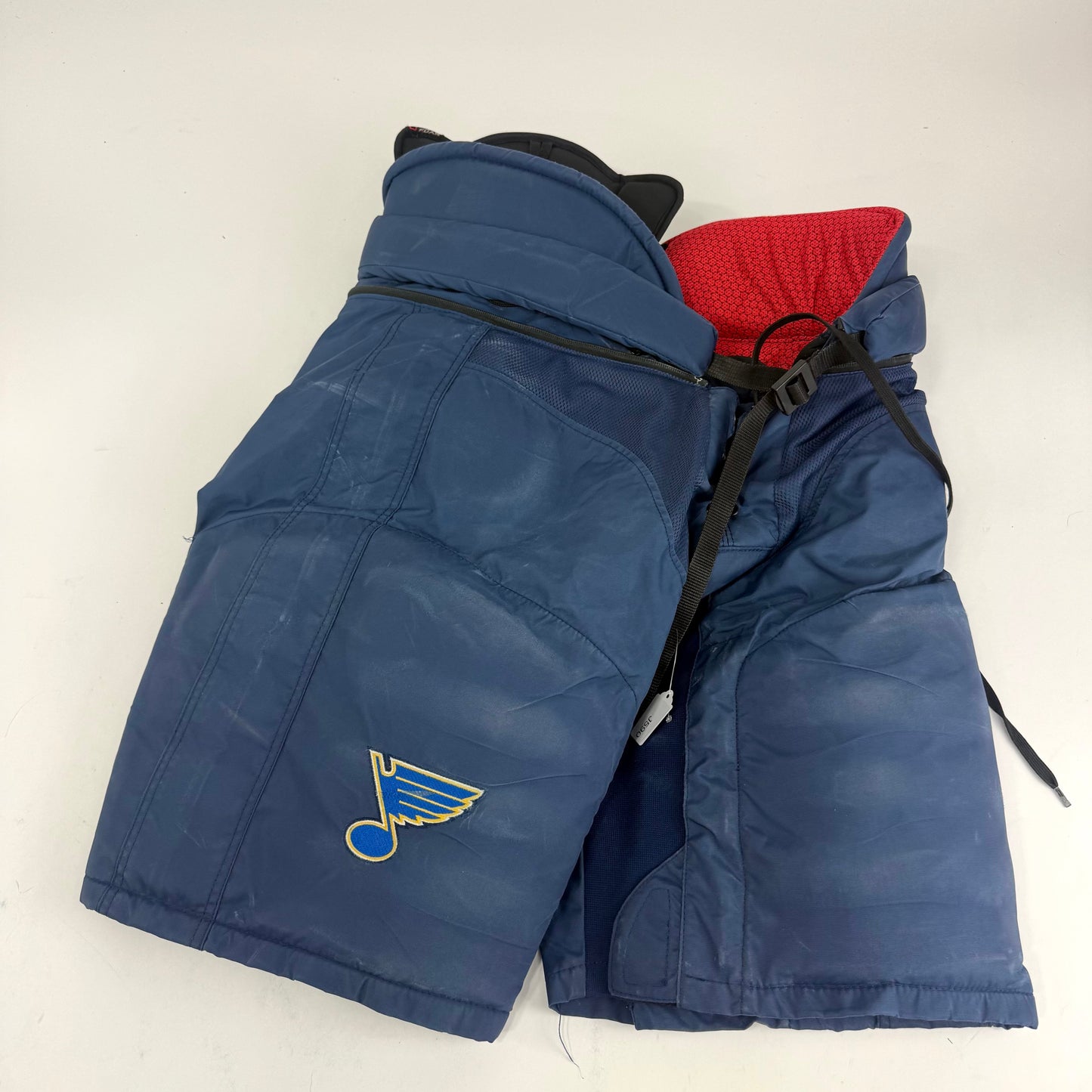 Used STL Blues Navy CCM HP45 - Large +1" - #J590 - Top Flight Hockey