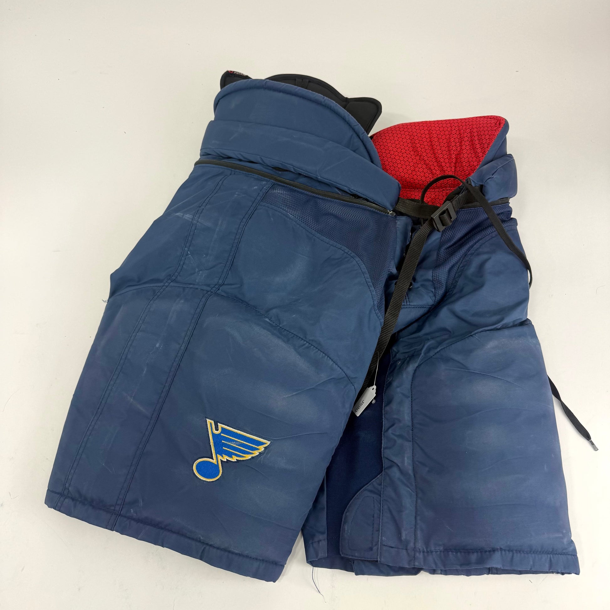 Used STL Blues Navy CCM HP45 - Large +1" - #J590 - Top Flight Hockey