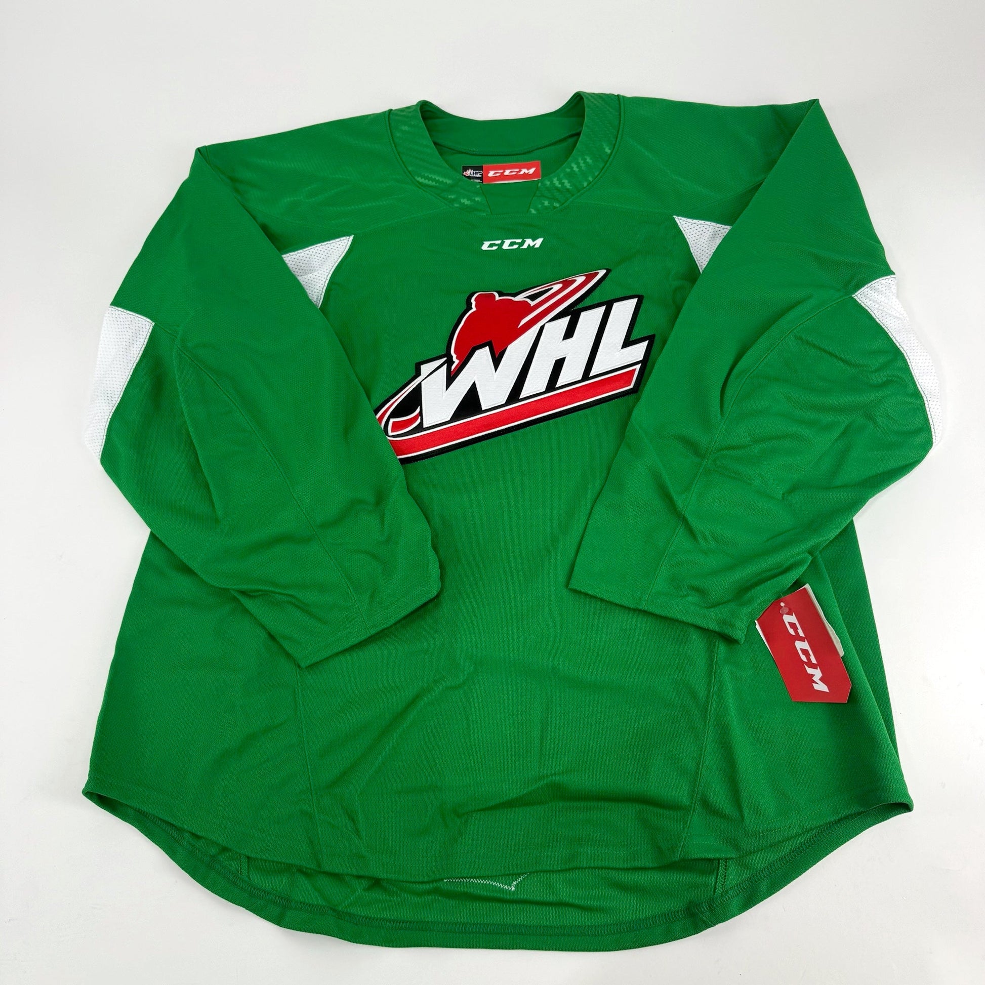 New Green and White CCM WHL All Star Jersey | Size 56 | 191520953706 - Top Flight Hockey