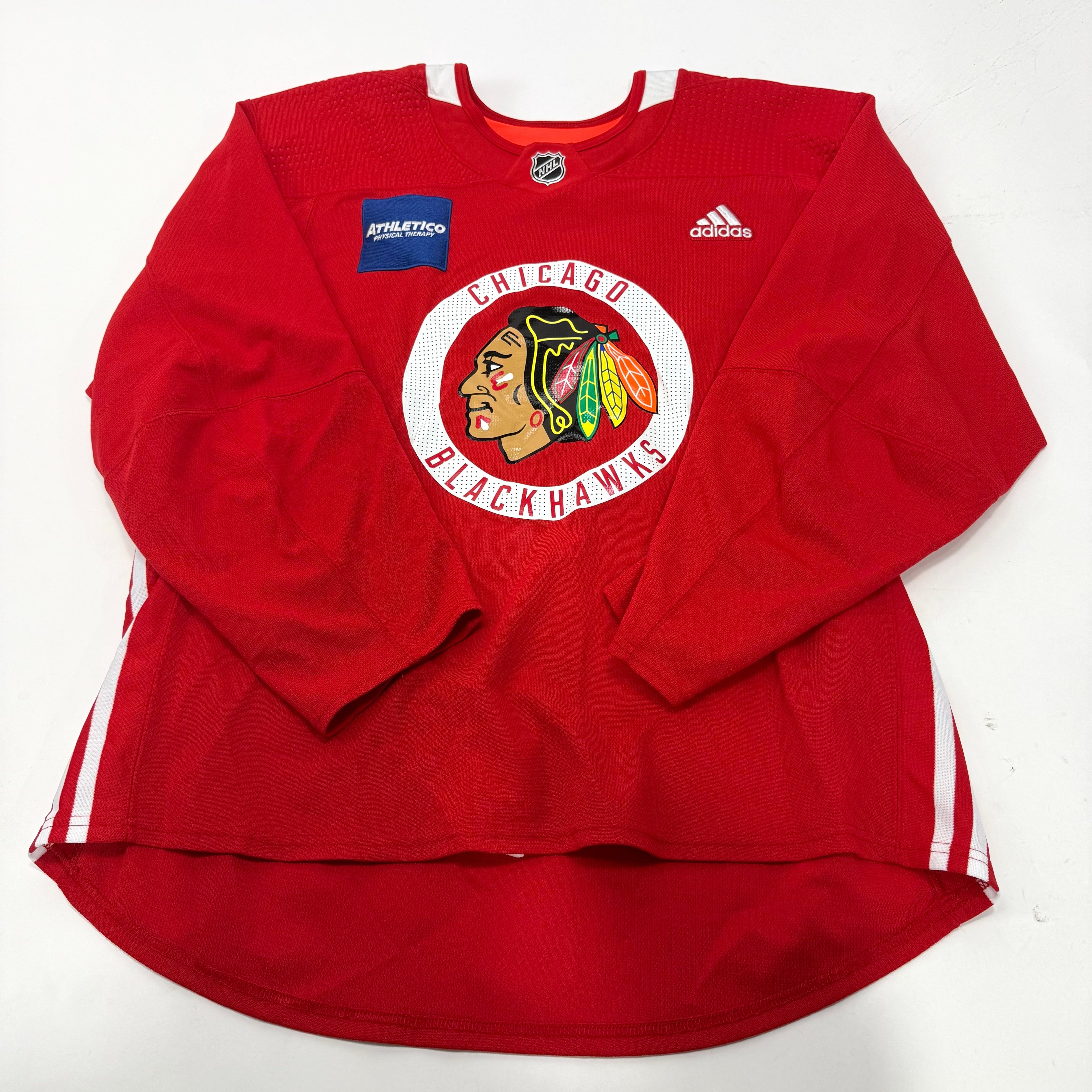 Used Red Chicago Blackhawks Adidas MIC Practice Jersey | Size 58 | Martinsen #29 - Top Flight Hockey