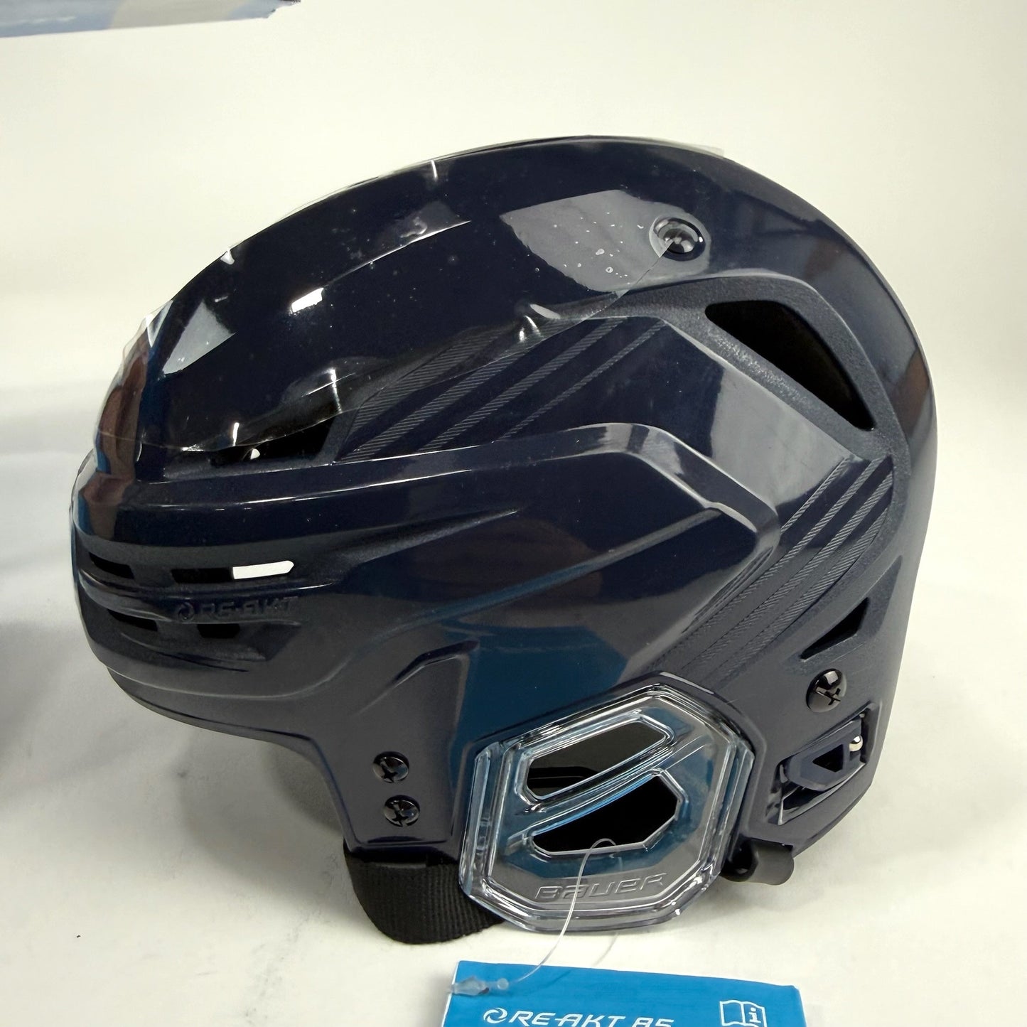New Navy Bauer Re-Akt 85 Helmet | Senior Small | St. Louis Blues - Top Flight Hockey