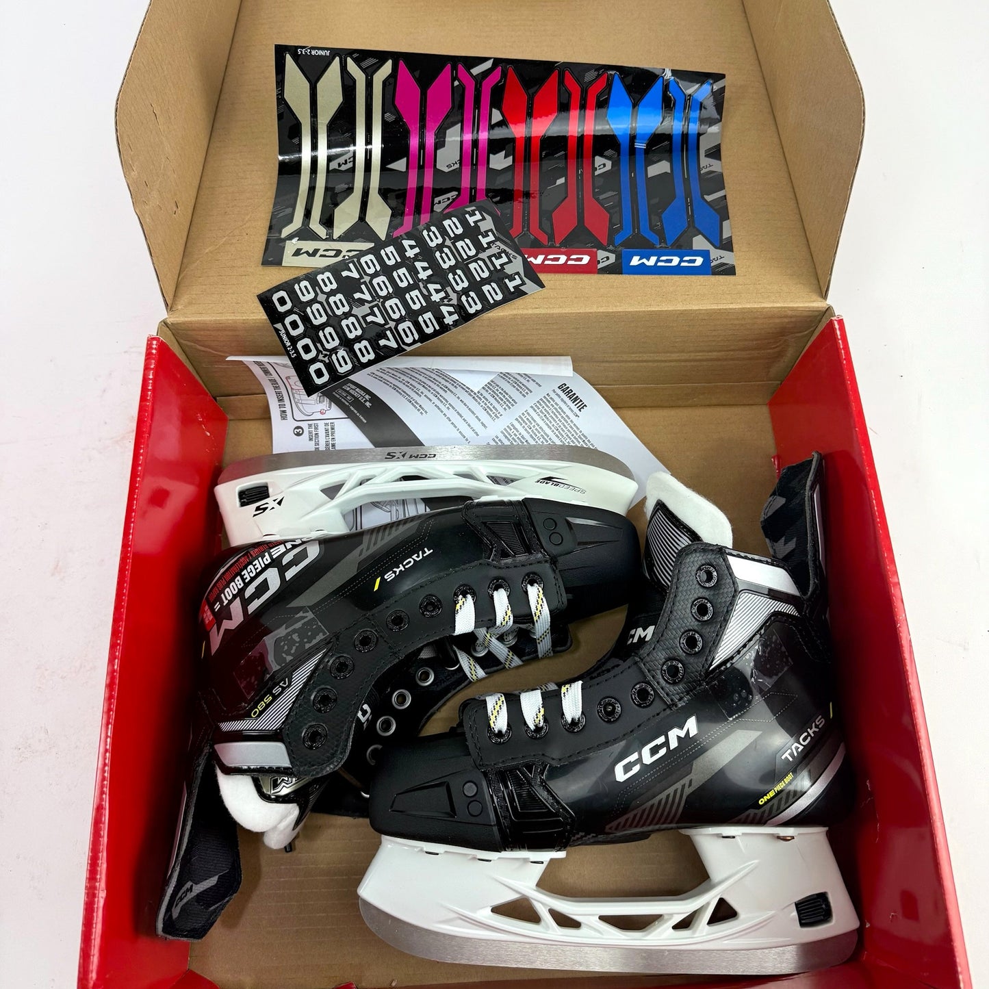New CCM Tacks AS580 Skates | Junior 3.5-4.5 Wide | F489 - Top Flight Hockey