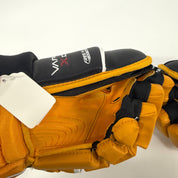 New Black/Yellow Bauer Vapor X100 Gloves | 13" | U341 - Top Flight Hockey
