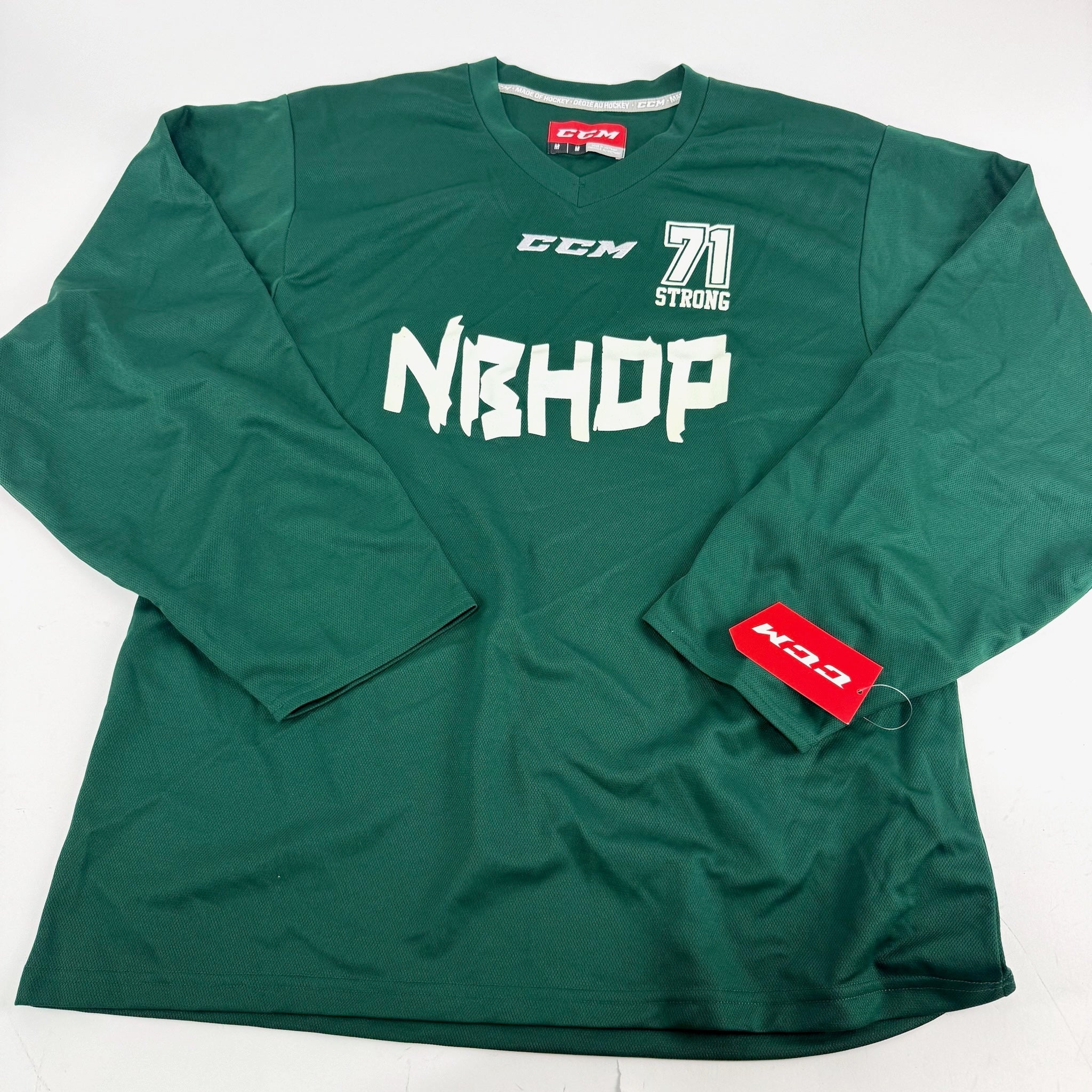 New Dark Green CCM Practice Jersey | Sr Medium - Top Flight Hockey
