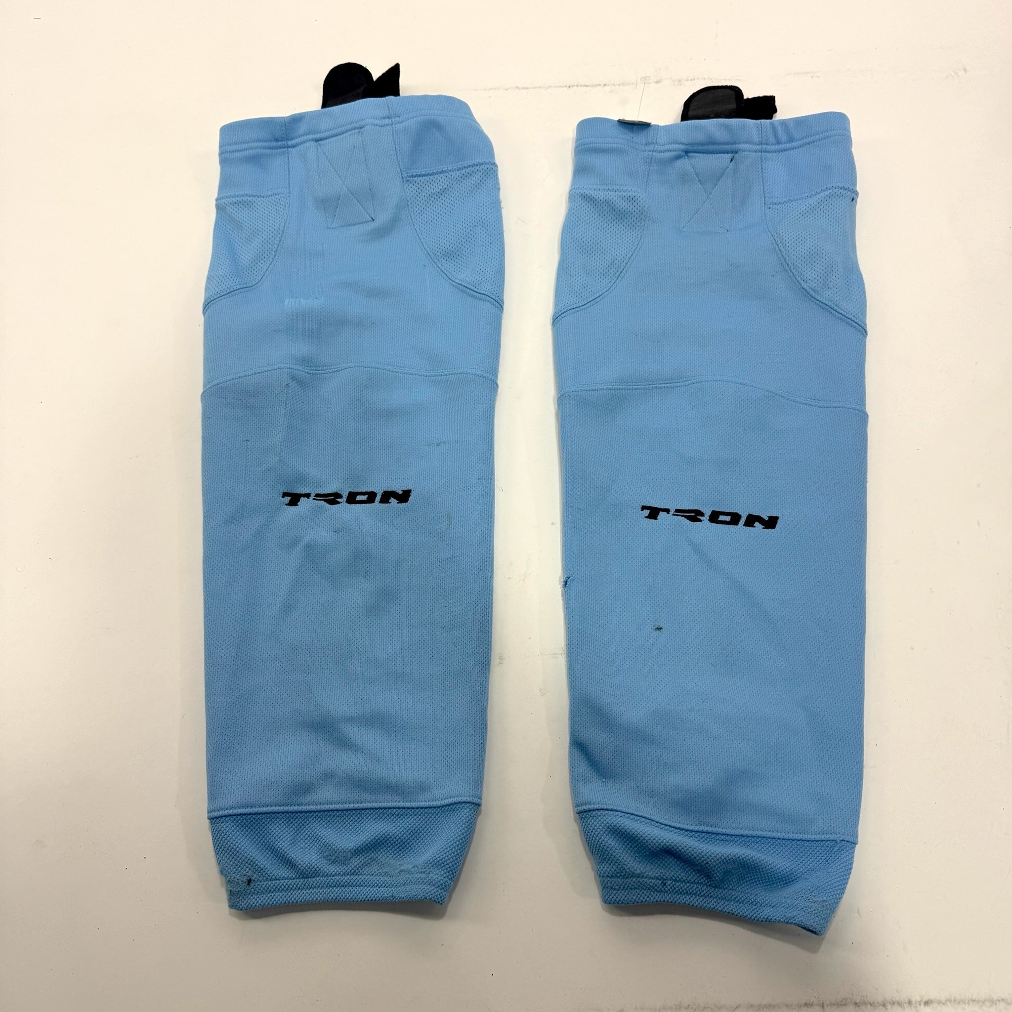 Used Baby Blue Tron Socks | 24" | #A38 - Top Flight Hockey