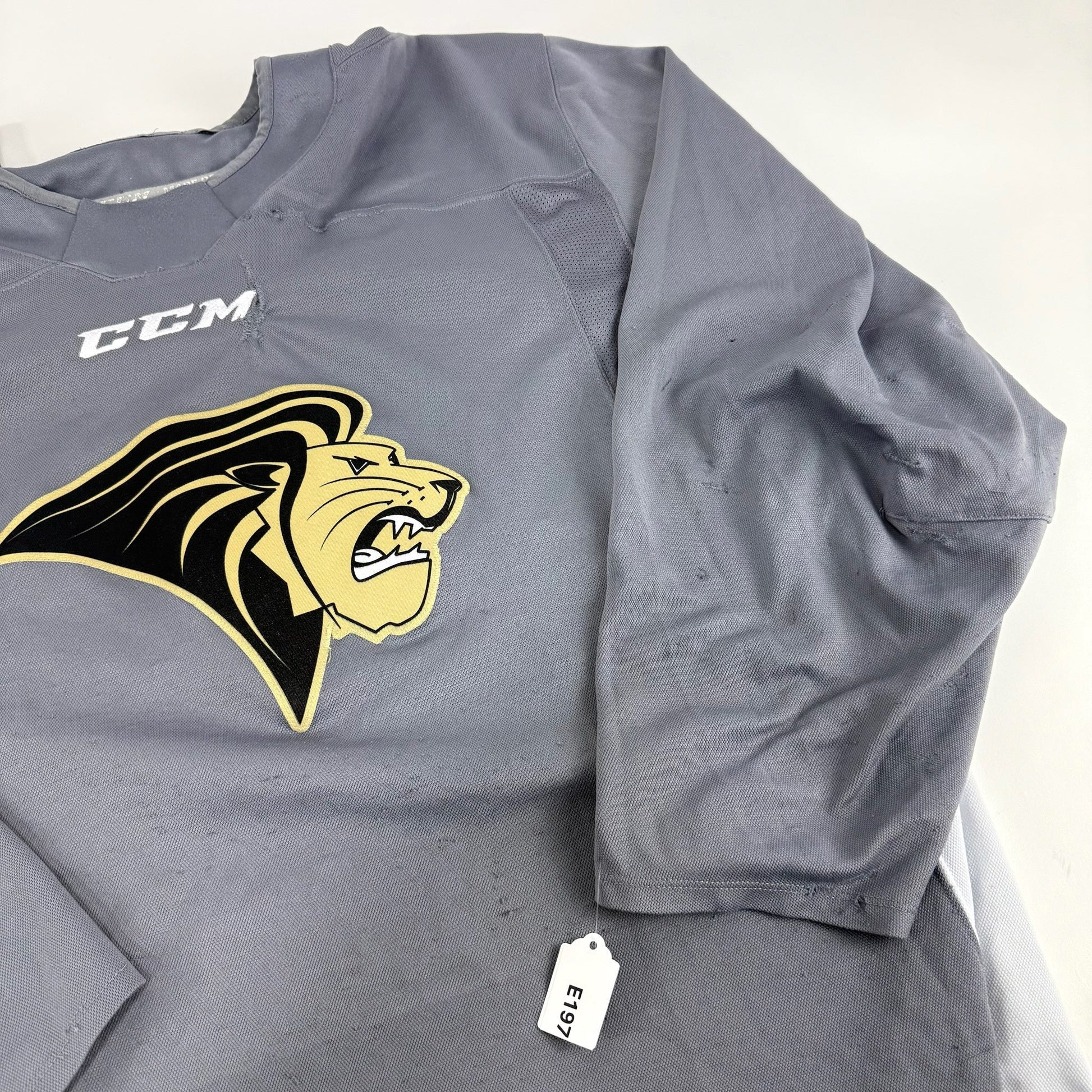 Used Grey Lindenwood CCM Practice Jersey | XL | E197 - Top Flight Hockey