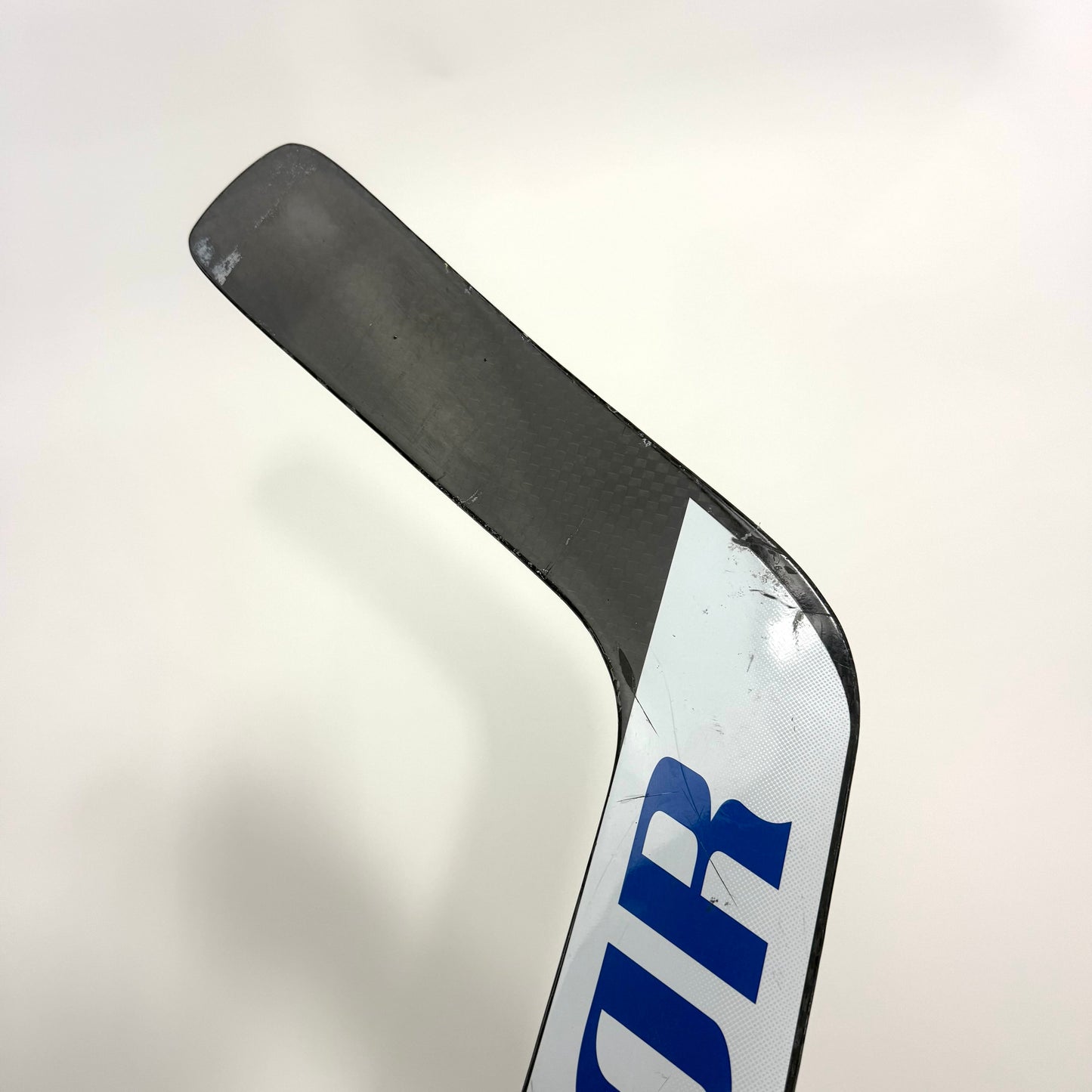 Used Regular White/Red/Blue Warrior Ritual V1Pro+ Goalie Stick | 25" Paddle P31 Curve | BH446