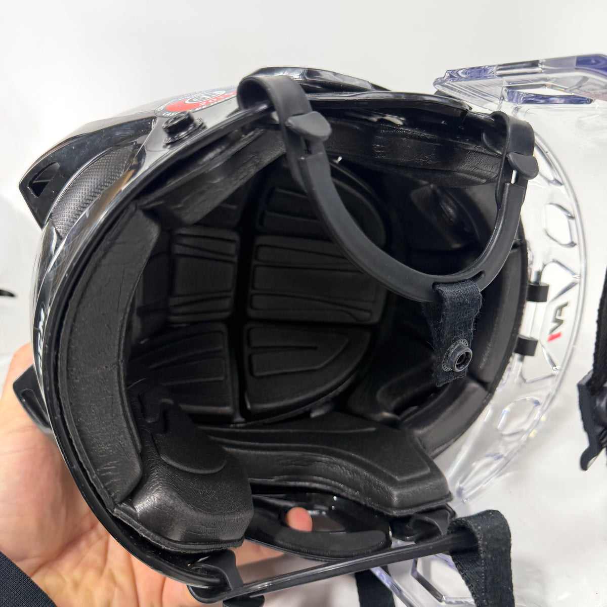 Used Black CCM FL40 Helmet with CCM Bubble | Senior Medium | AB223