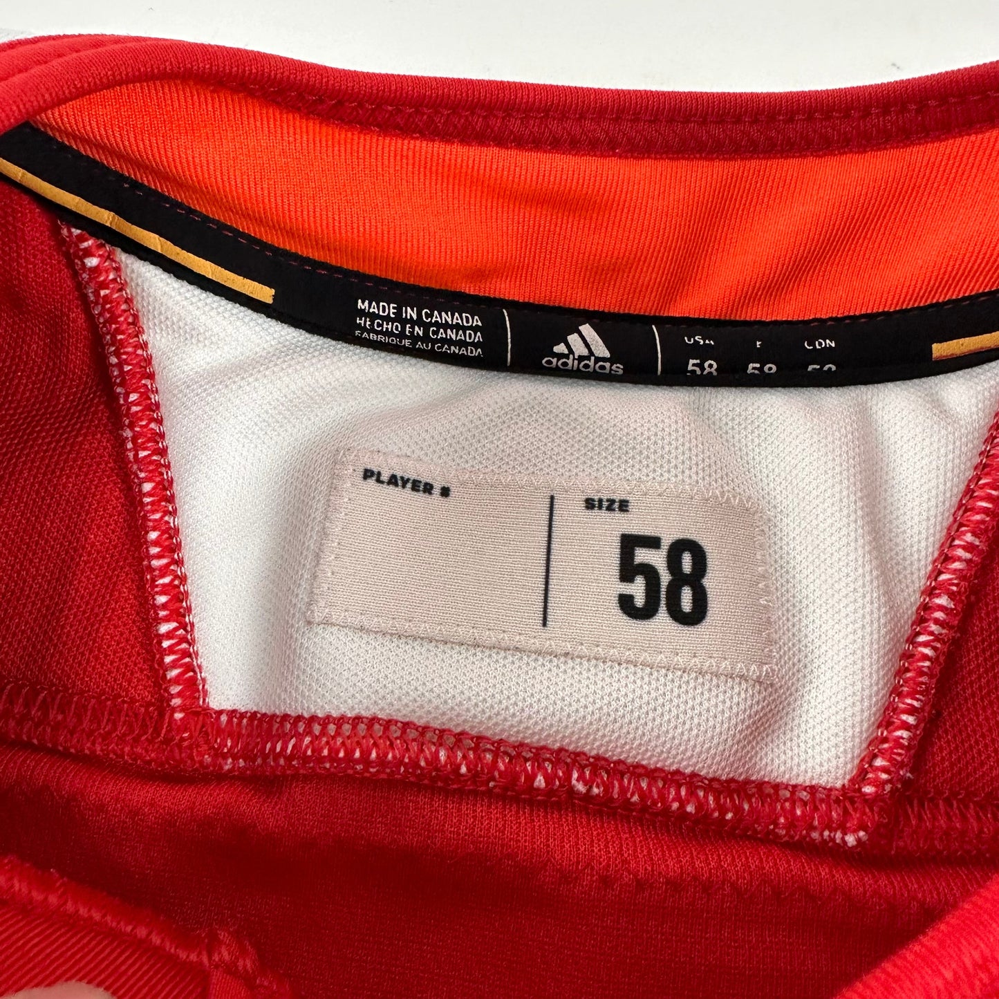 MACDOUGALL #85 - Red Chicago Blackhawks Practice Jersey - Adidas MIC Size 58