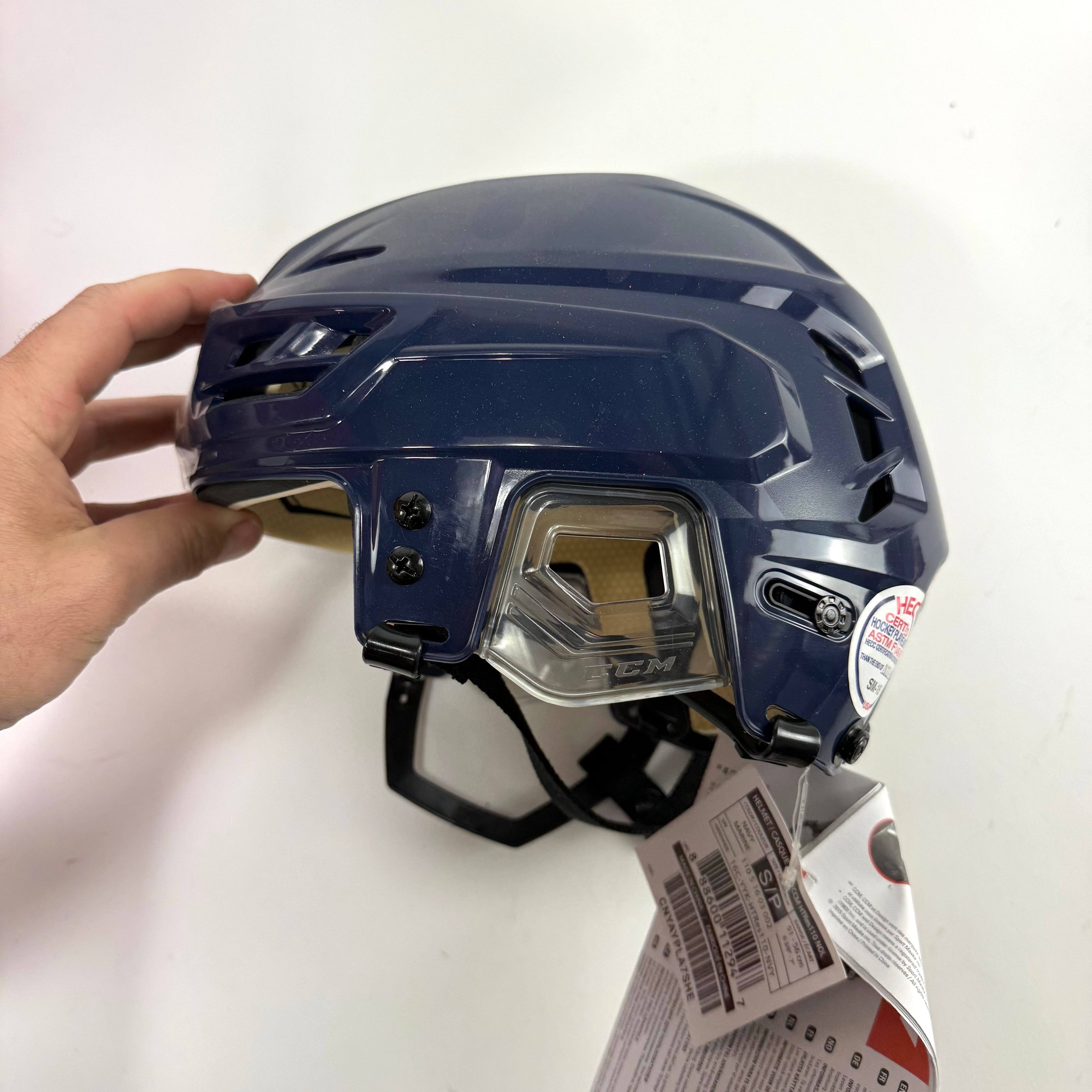 New Navy CCM Resistance 110 Helmet | Small - Top Flight Hockey